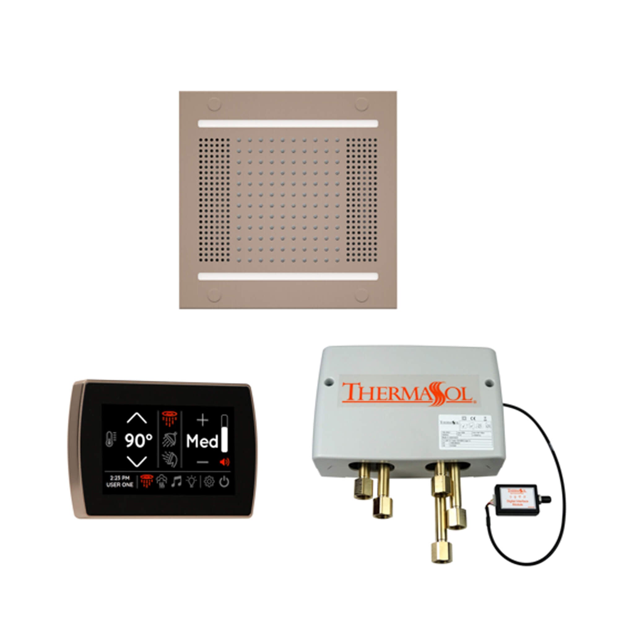 ThermaSol STC & HydroVive Wellness Shower Package With Digital Shower Valve (SAK40716)