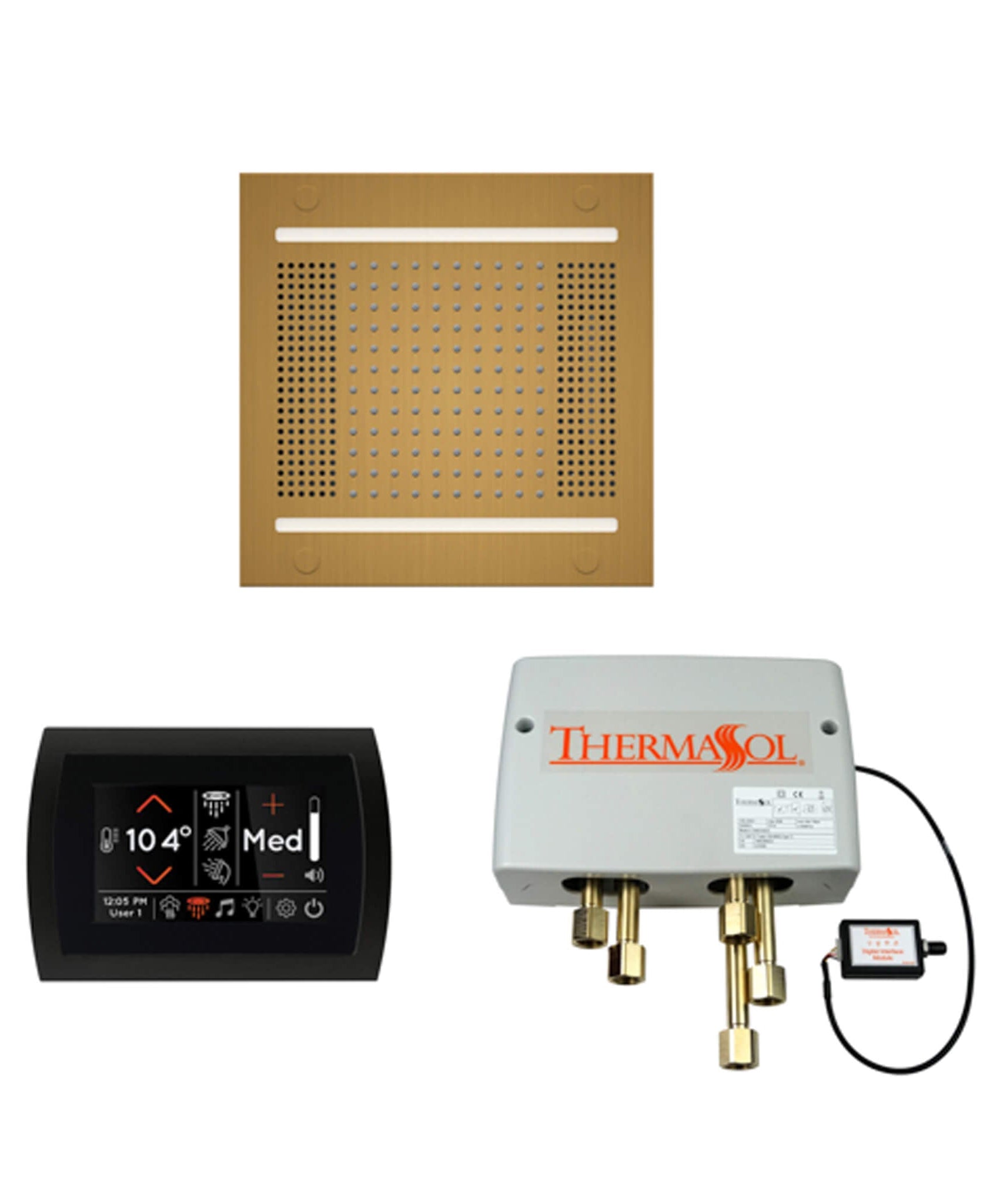 ThermaSol STC & HydroVive Wellness Shower Package With Digital Shower Valve (SAK40716)