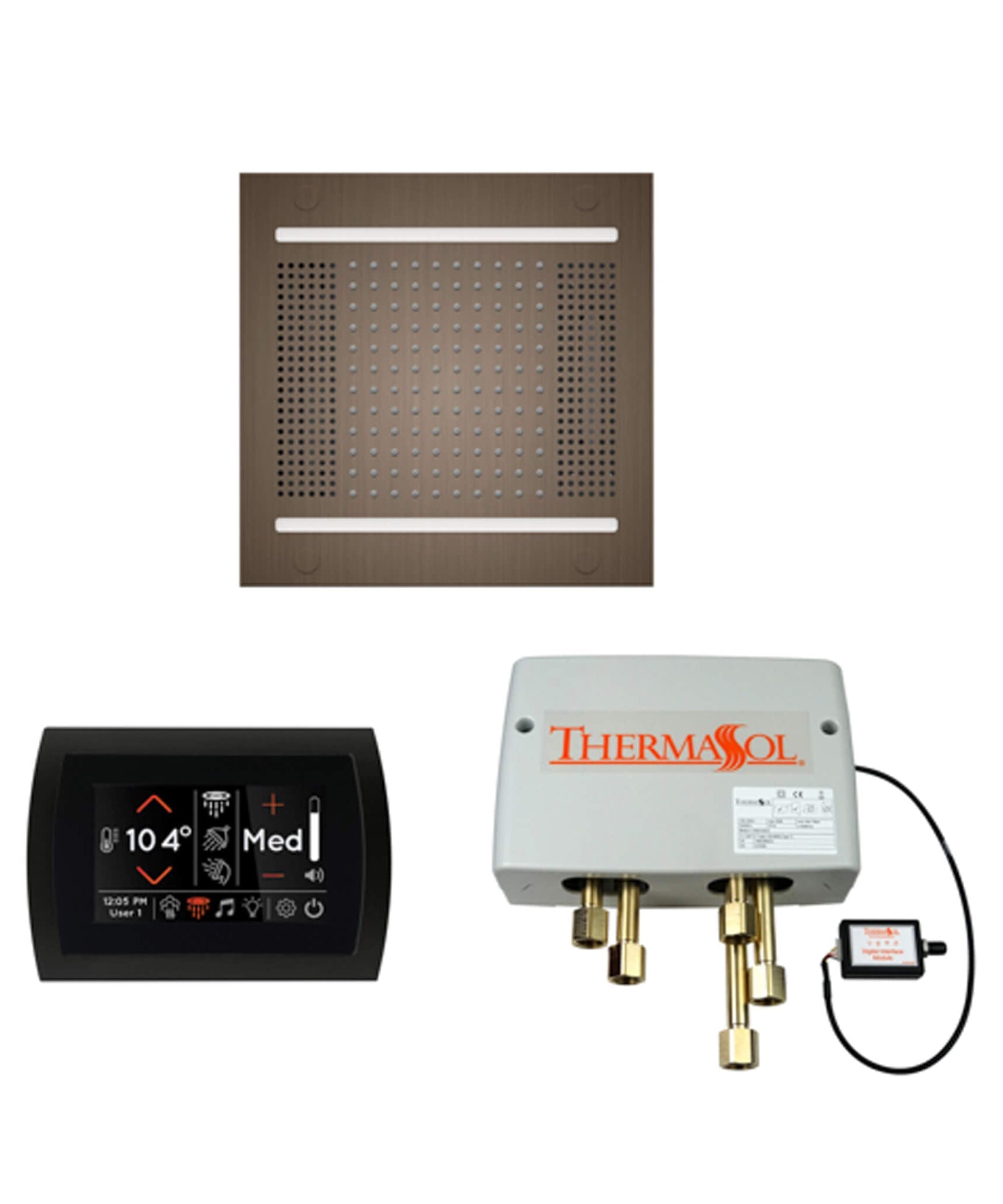 ThermaSol STC & HydroVive Wellness Shower Package With Digital Shower Valve (SAK40716)