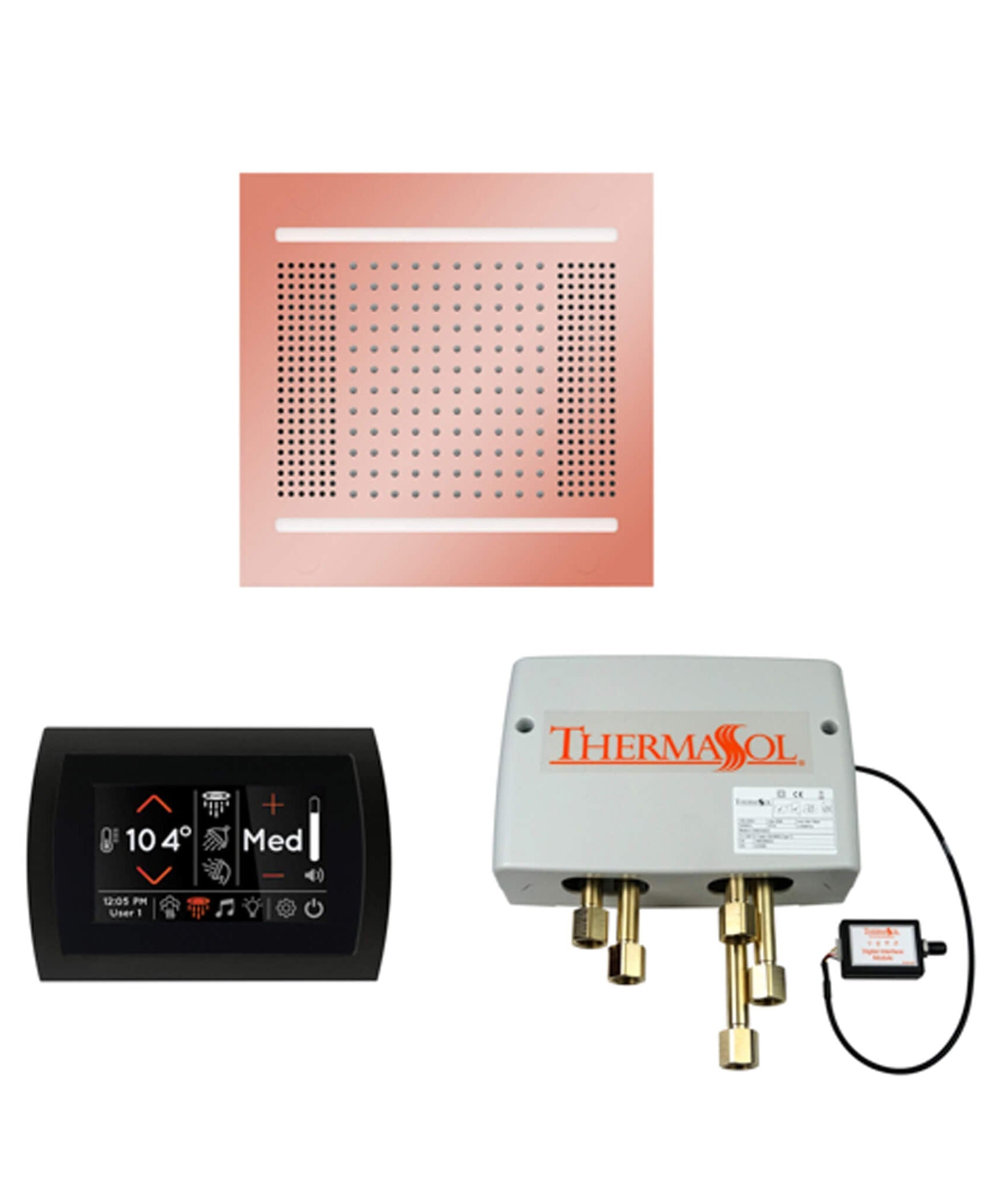 ThermaSol STC & HydroVive Wellness Shower Package With Digital Shower Valve (SAK40716)