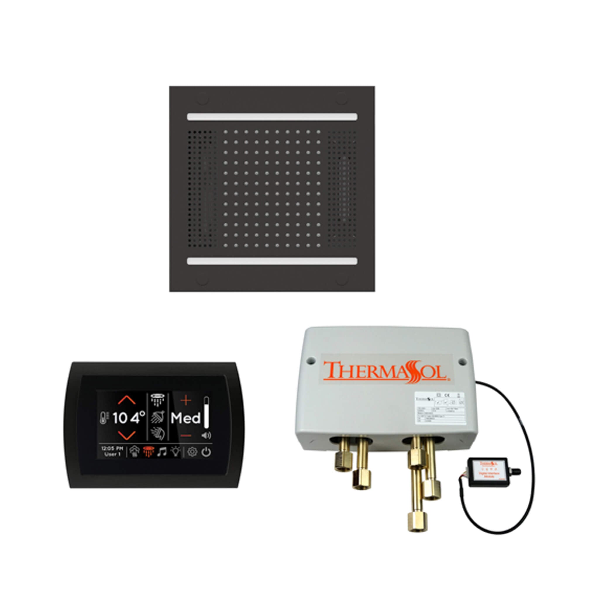 ThermaSol STC & HydroVive Wellness Shower Package With Digital Shower Valve (SAK40716)