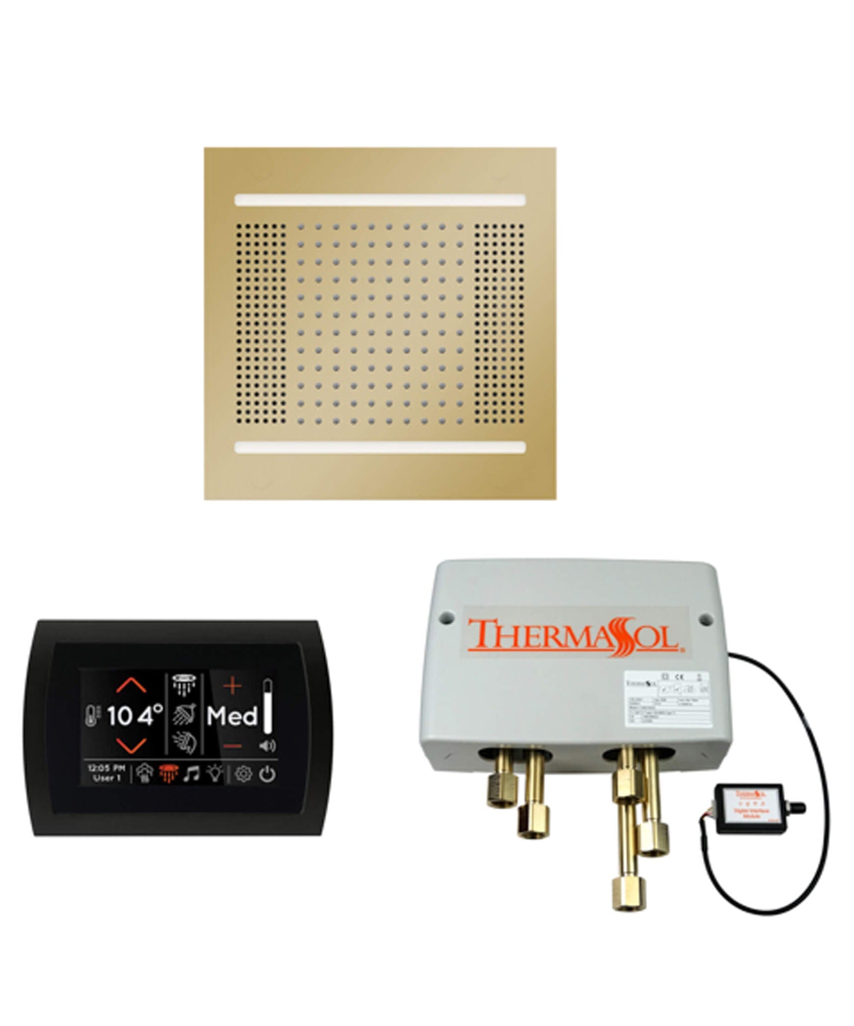 ThermaSol STC & HydroVive Wellness Shower Package With Digital Shower Valve (SAK40716)