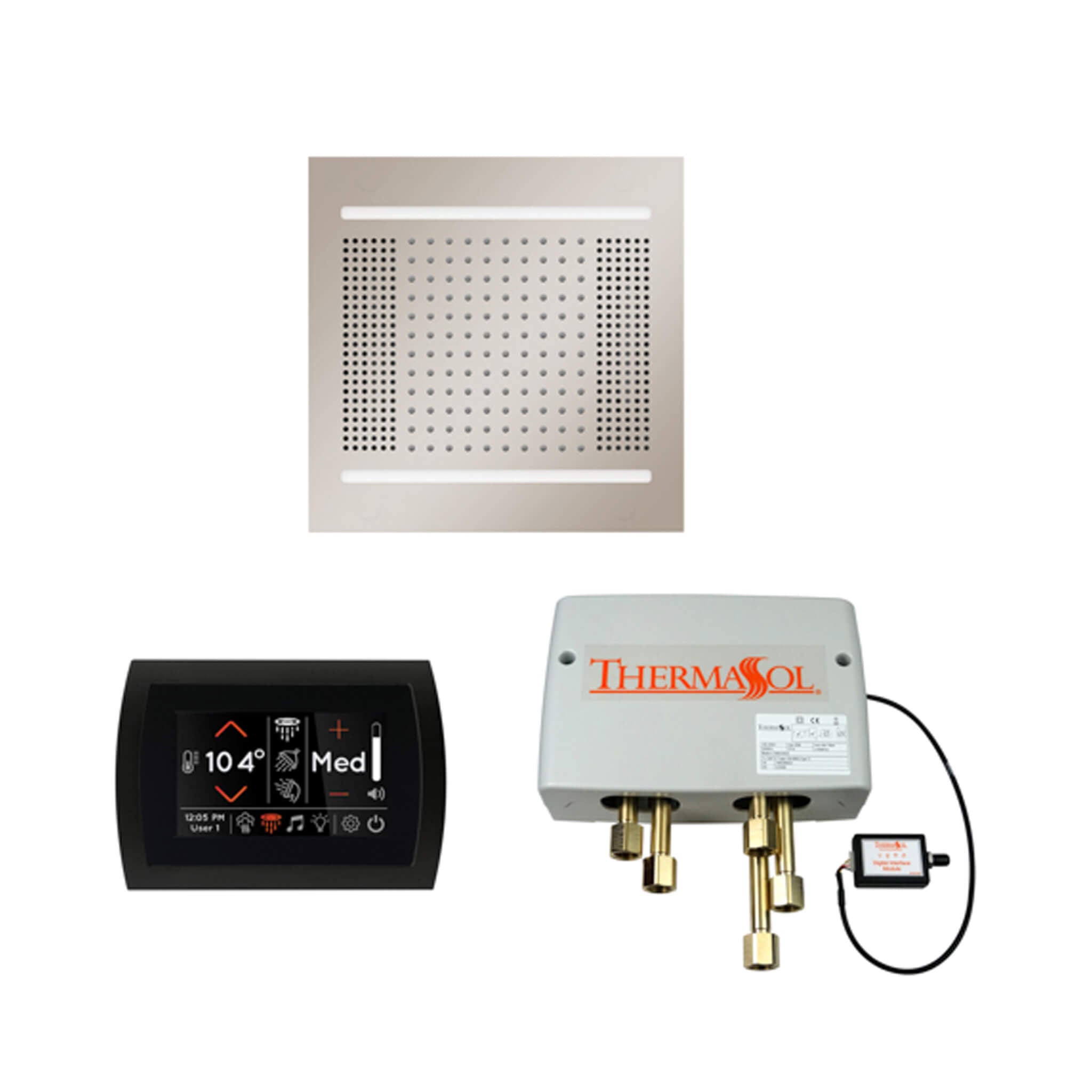 ThermaSol STC & HydroVive Wellness Shower Package With Digital Shower Valve (SAK40716)