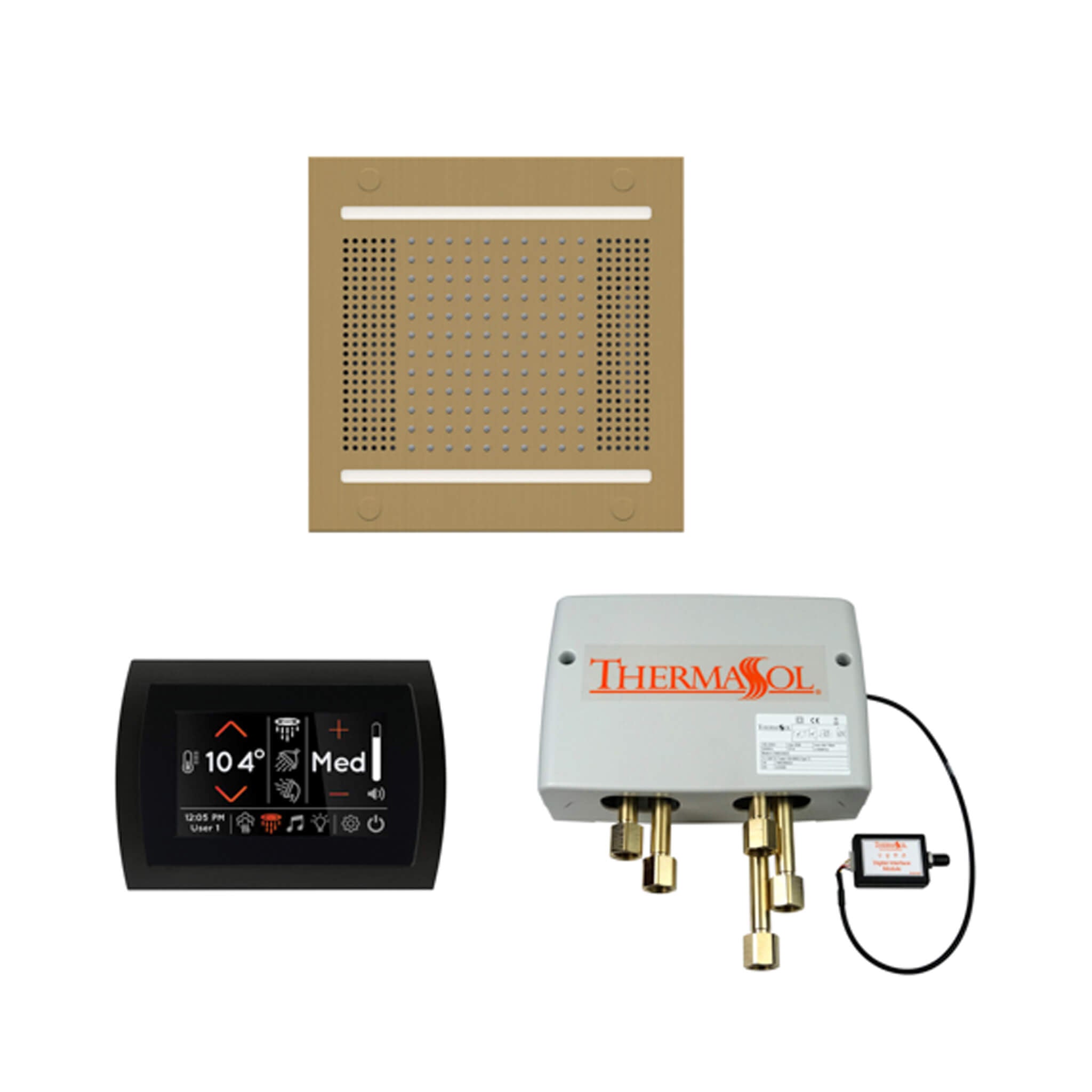 ThermaSol STC & HydroVive Wellness Shower Package With Digital Shower Valve (SAK40716)