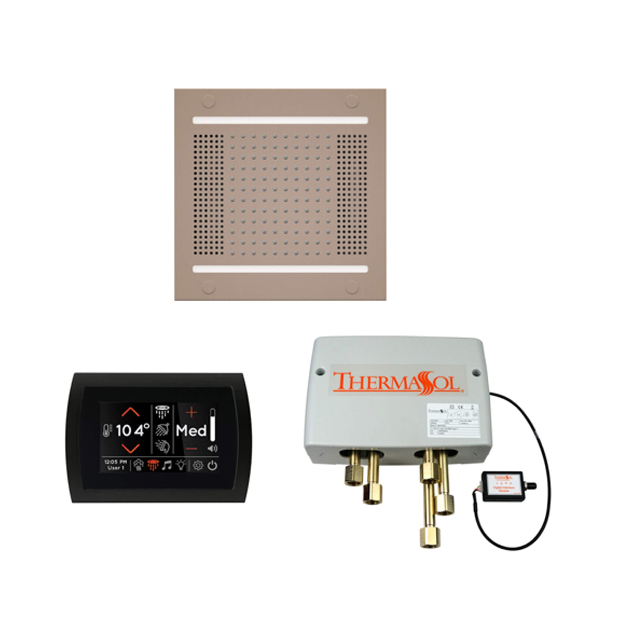 ThermaSol STC & HydroVive Wellness Shower Package With Digital Shower Valve (SAK40716)