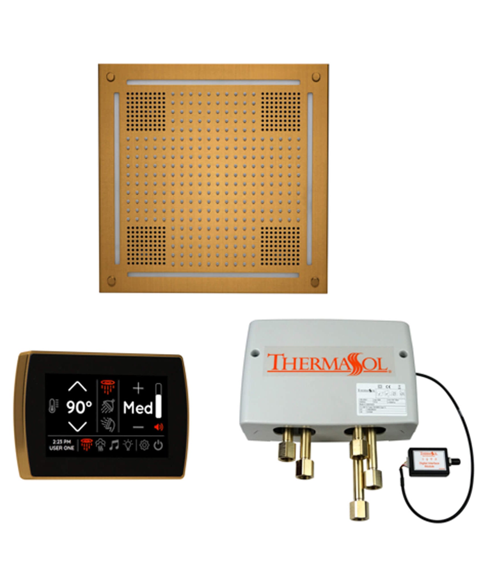 ThermaSol STC & HydroVive Wellness Shower Package With Digital Shower Valve (SAK40716)