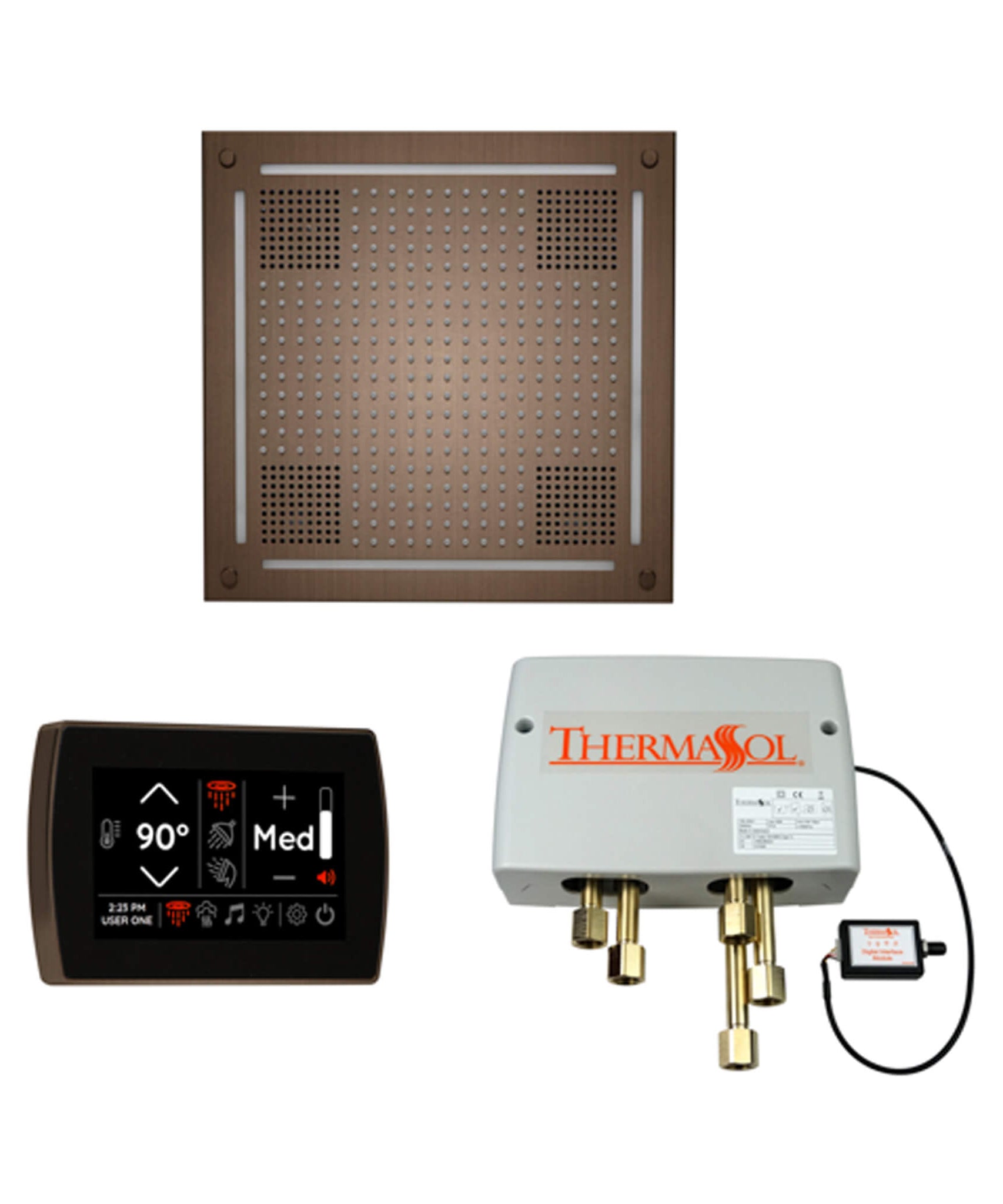 ThermaSol STC & HydroVive Wellness Shower Package With Digital Shower Valve (SAK40716)