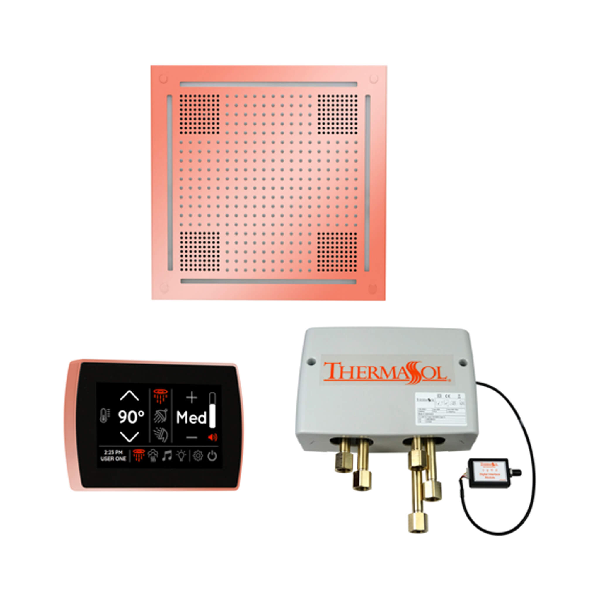ThermaSol STC & HydroVive Wellness Shower Package With Digital Shower Valve (SAK40716)