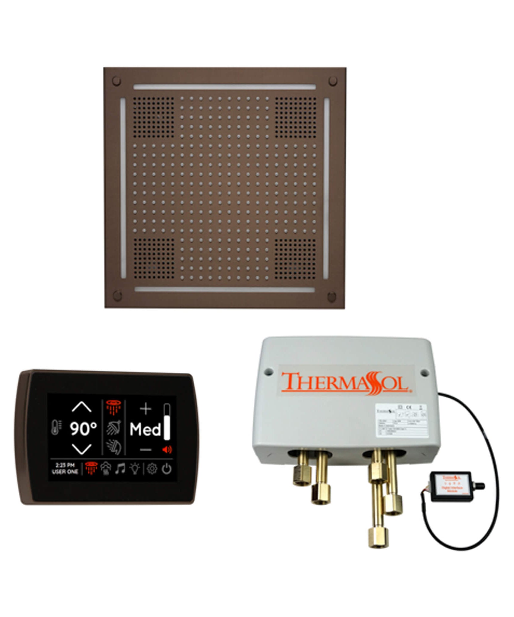 ThermaSol STC & HydroVive Wellness Shower Package With Digital Shower Valve (SAK40716)