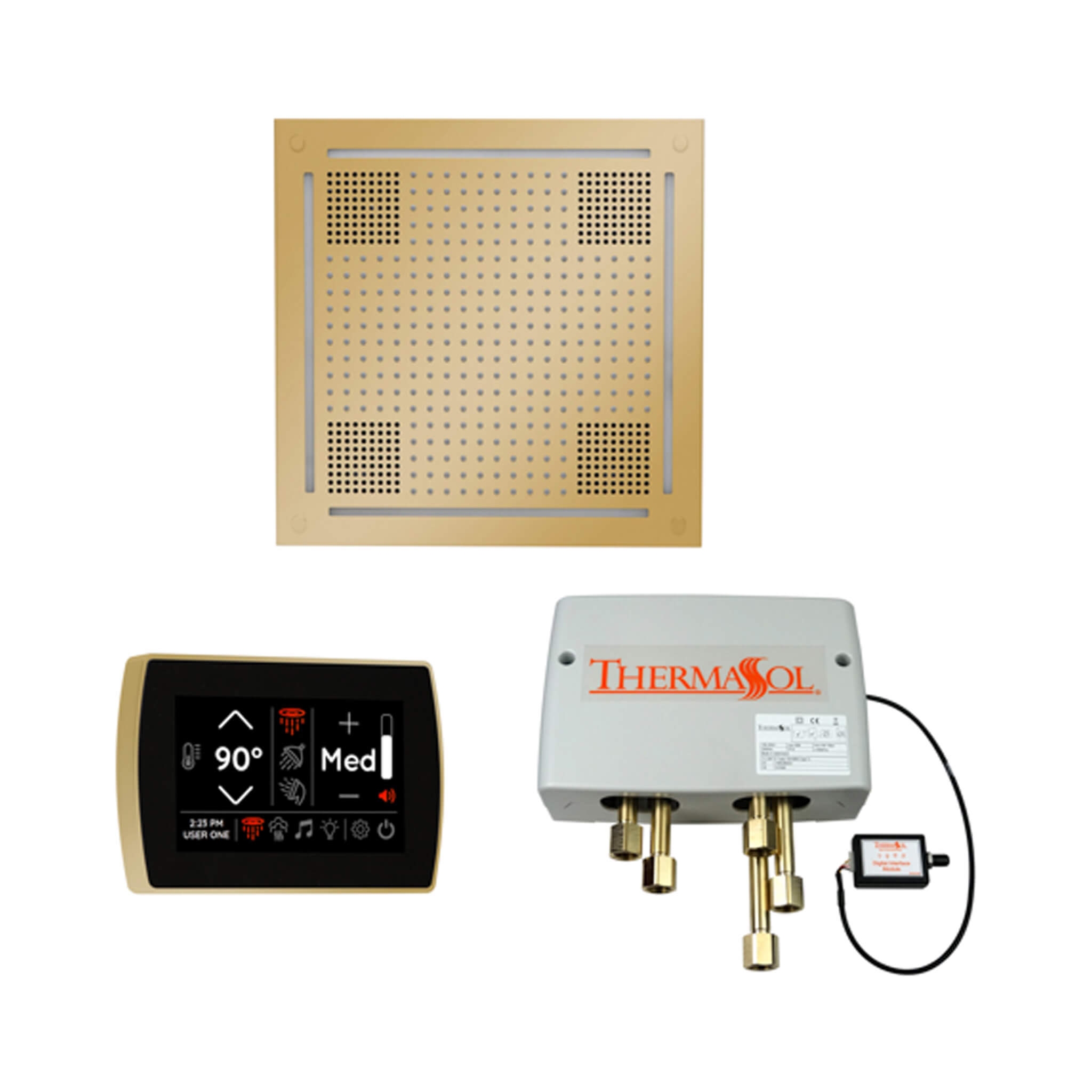 ThermaSol STC & HydroVive Wellness Shower Package With Digital Shower Valve (SAK40716)