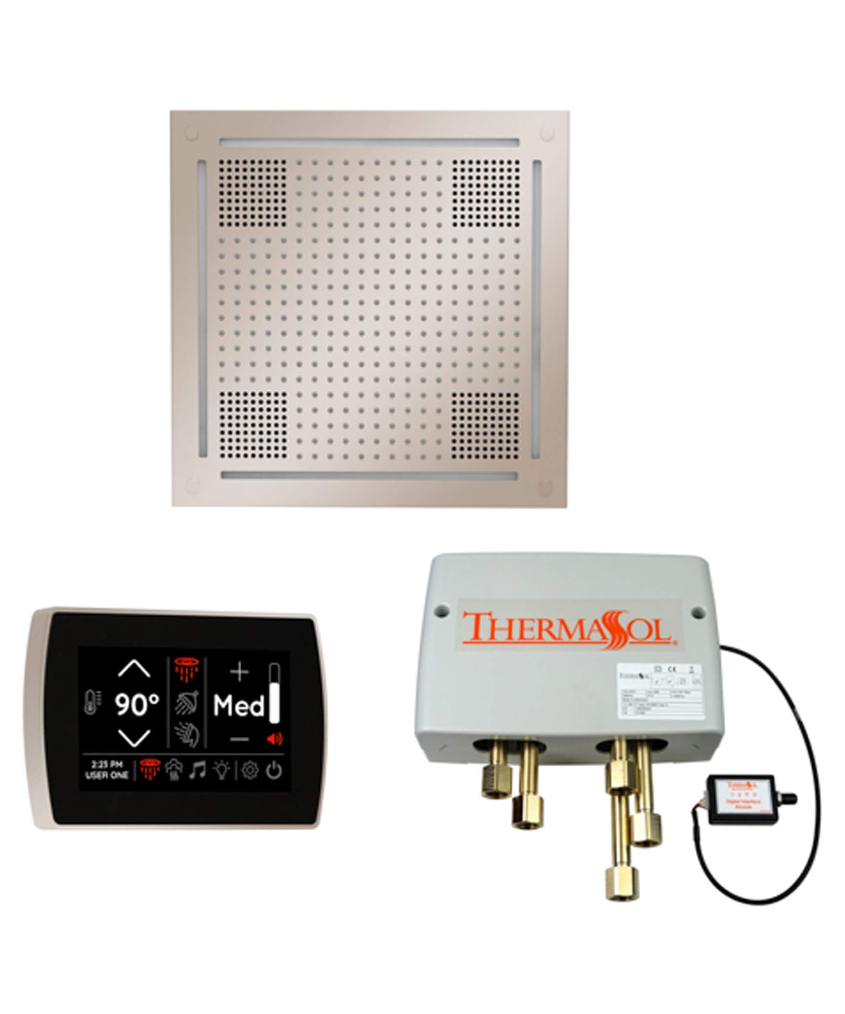 ThermaSol STC & HydroVive Wellness Shower Package With Digital Shower Valve (SAK40716)