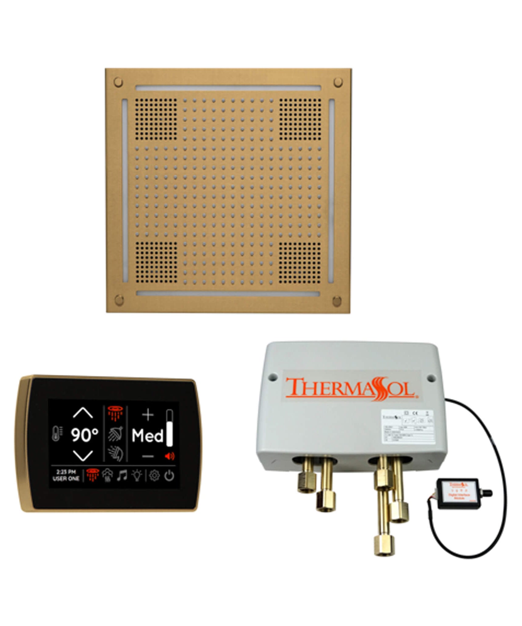 ThermaSol STC & HydroVive Wellness Shower Package With Digital Shower Valve (SAK40716)