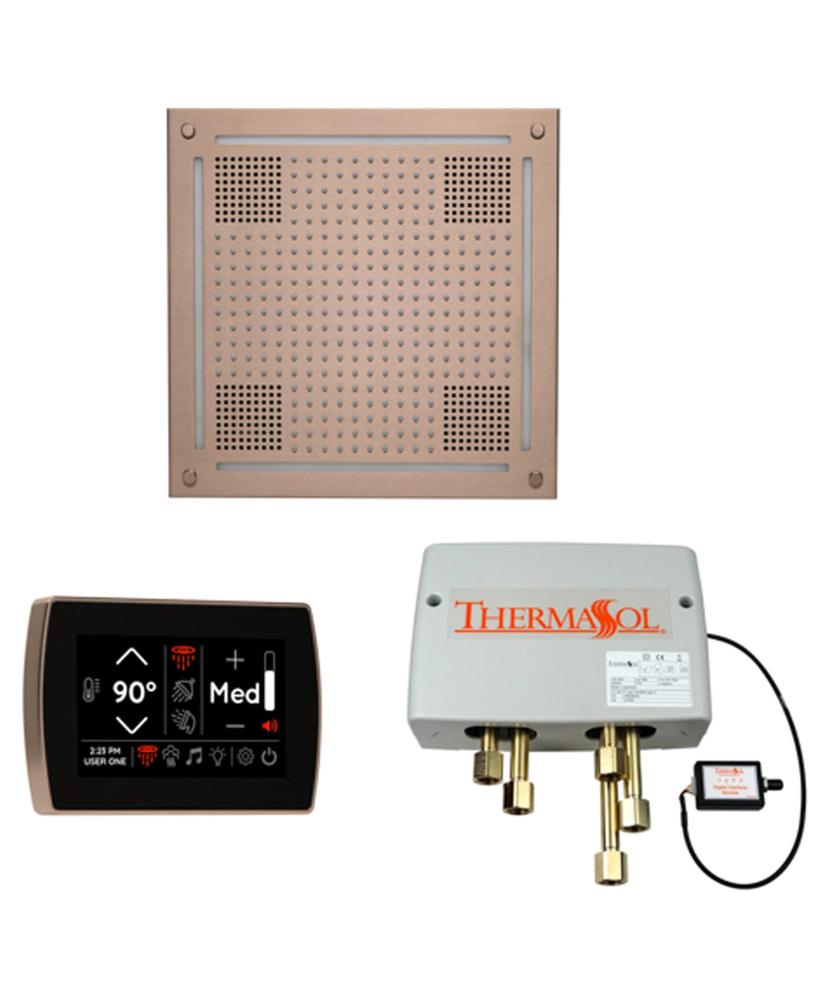 ThermaSol STC & HydroVive Wellness Shower Package With Digital Shower Valve (SAK40716)