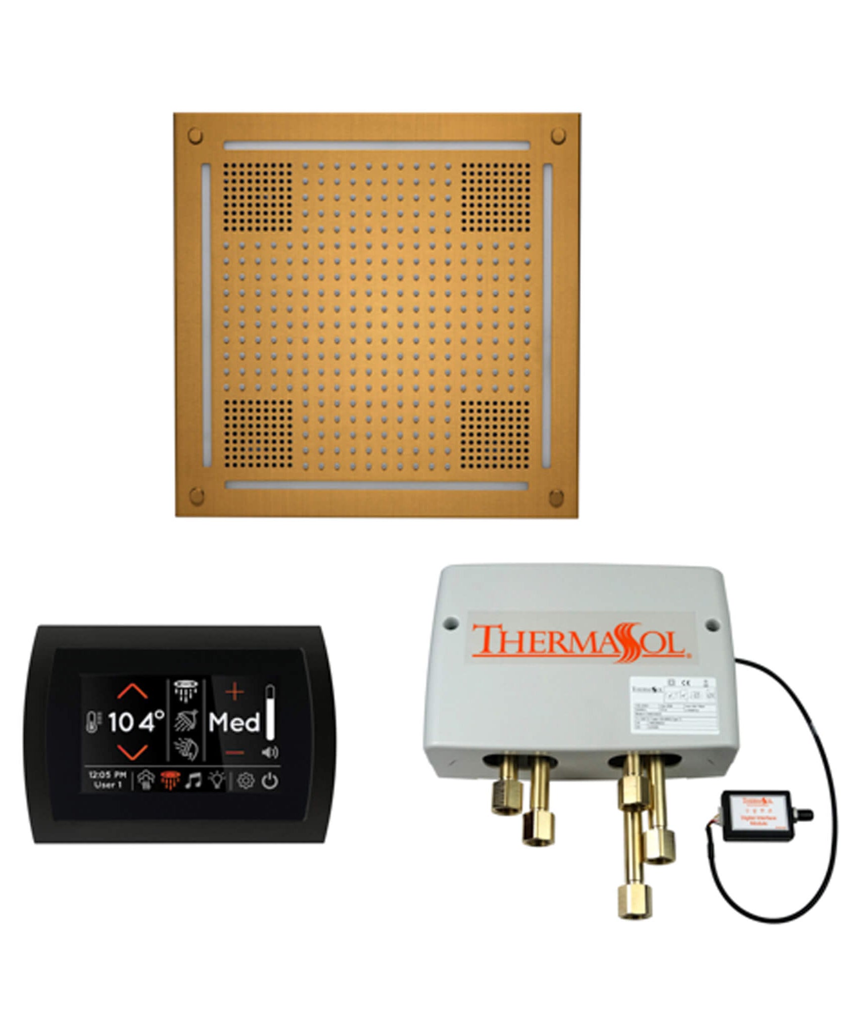 ThermaSol STC & HydroVive Wellness Shower Package With Digital Shower Valve (SAK40716)
