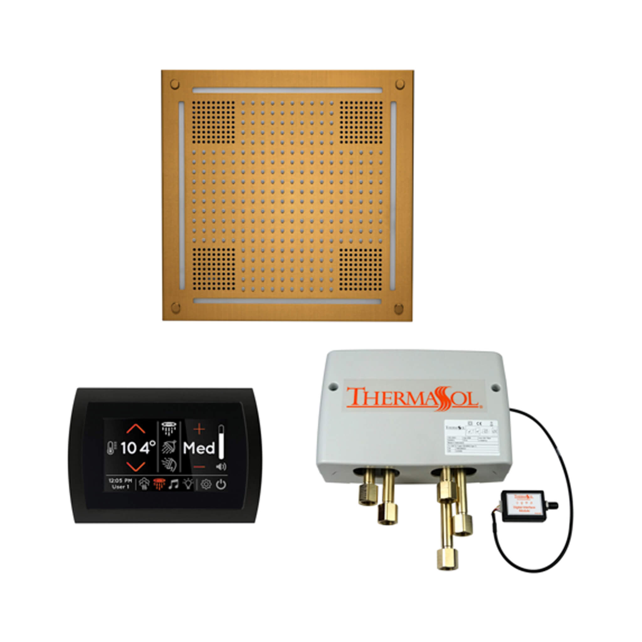 ThermaSol STC & HydroVive Wellness Shower Package With Digital Shower Valve (SAK40716)