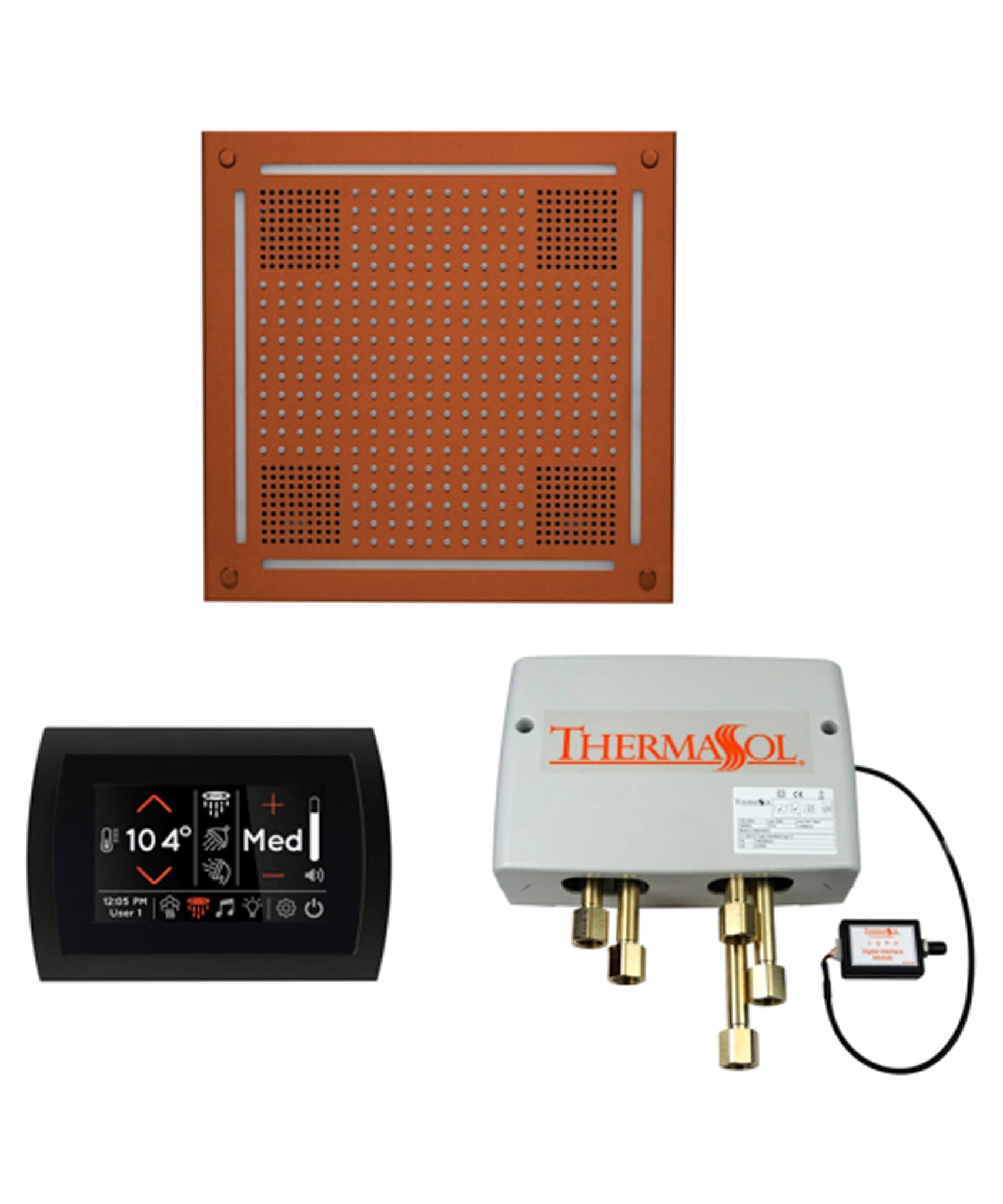 ThermaSol STC & HydroVive Wellness Shower Package With Digital Shower Valve (SAK40716)
