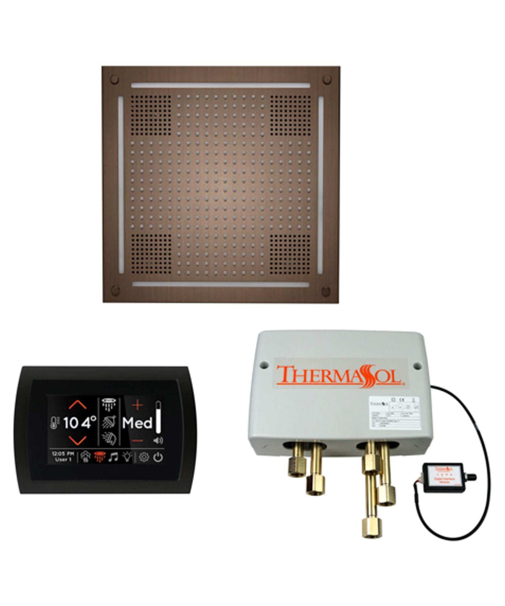 ThermaSol STC & HydroVive Wellness Shower Package With Digital Shower Valve (SAK40716)