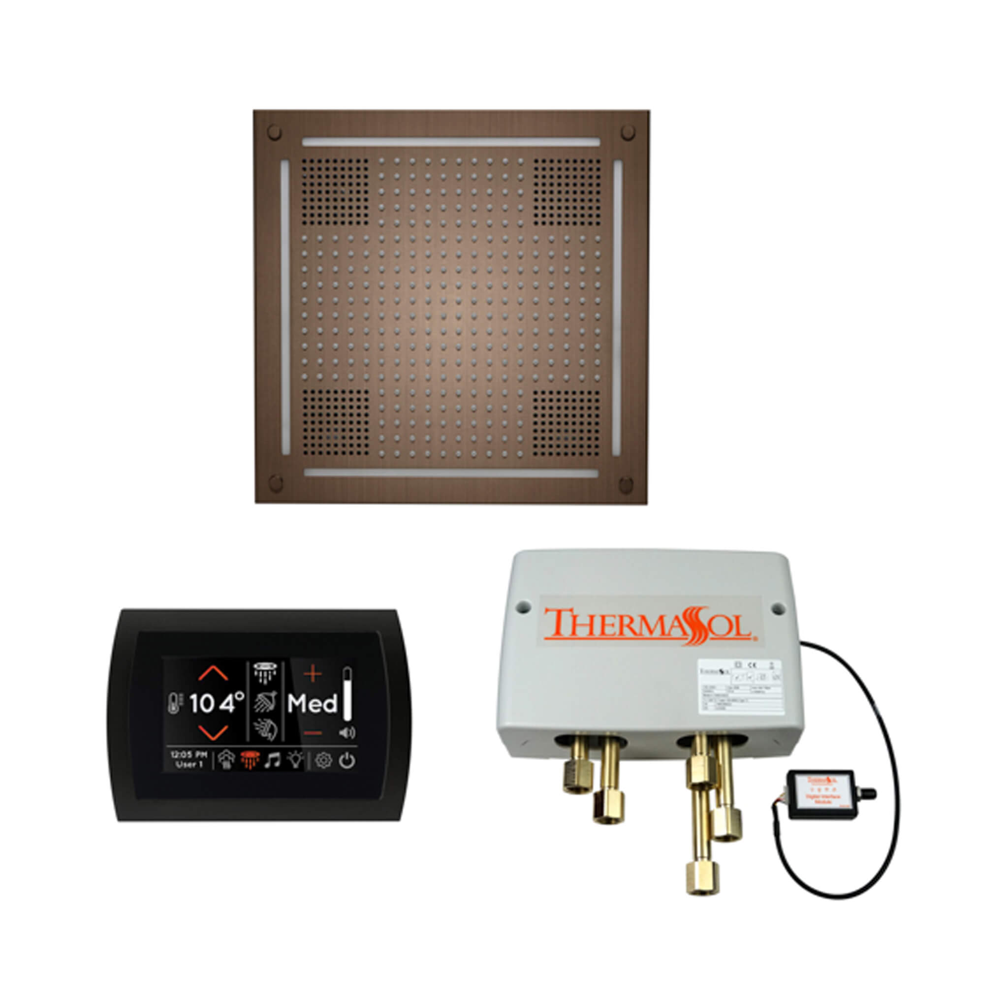 ThermaSol STC & HydroVive Wellness Shower Package With Digital Shower Valve (SAK40716)