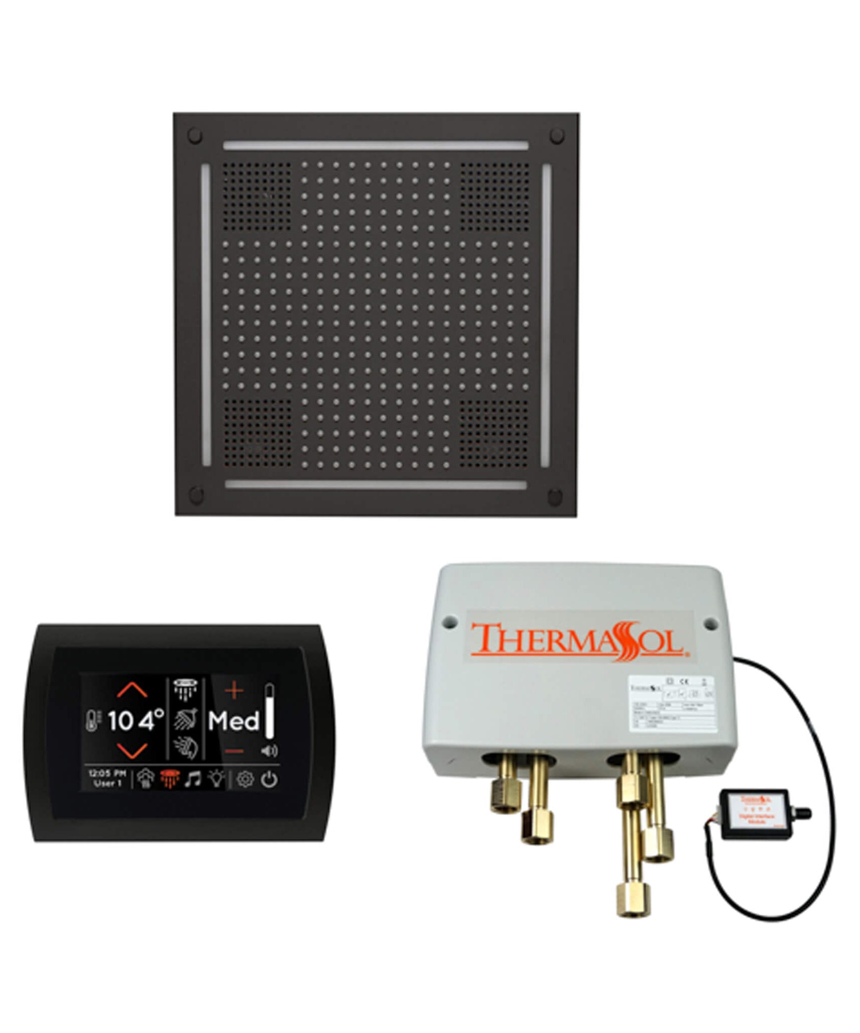 ThermaSol STC & HydroVive Wellness Shower Package With Digital Shower Valve (SAK40716)