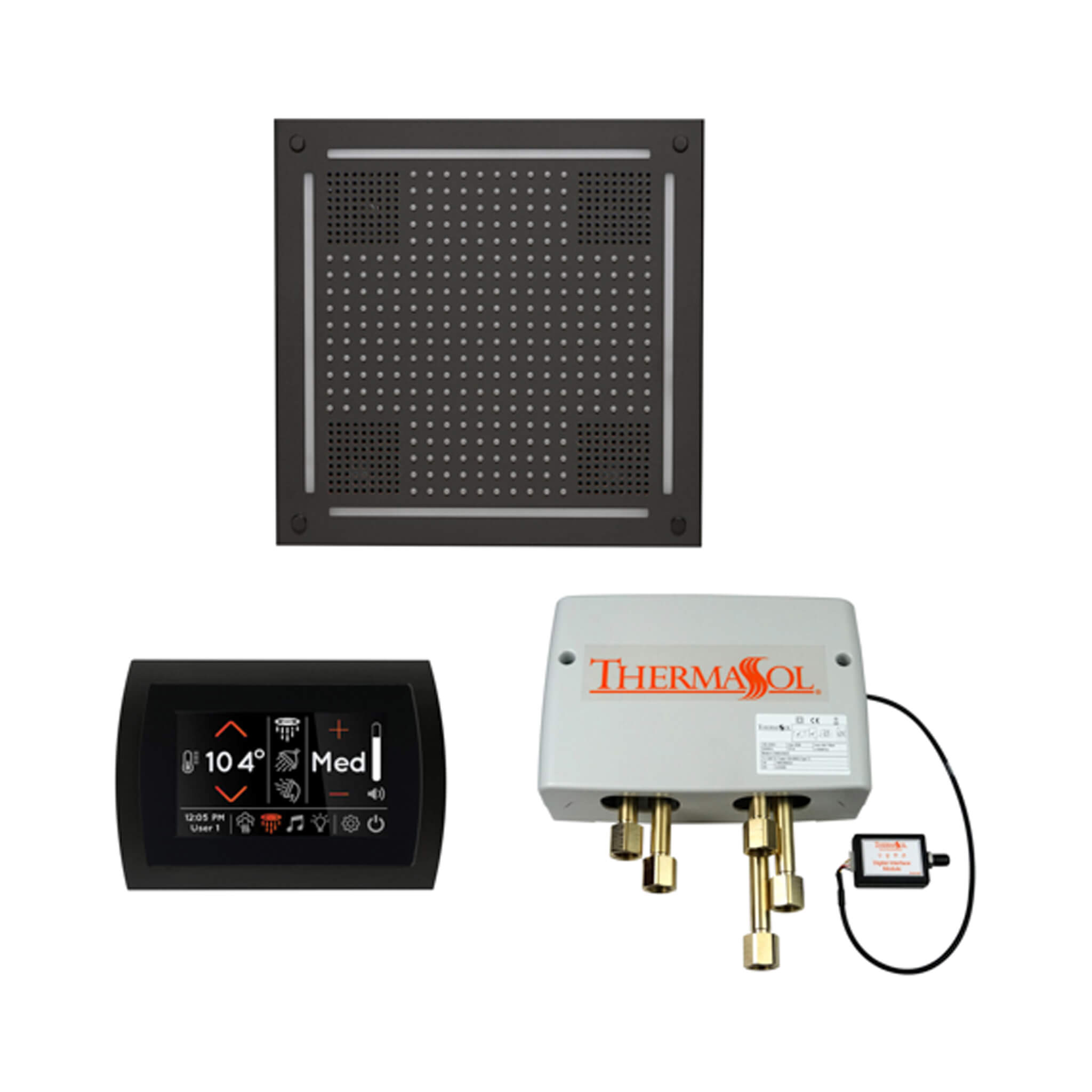 ThermaSol STC & HydroVive Wellness Shower Package With Digital Shower Valve (SAK40716)