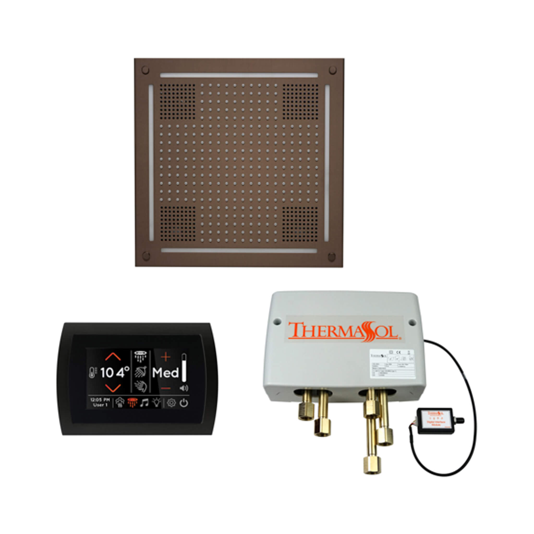 ThermaSol STC & HydroVive Wellness Shower Package With Digital Shower Valve (SAK40716)