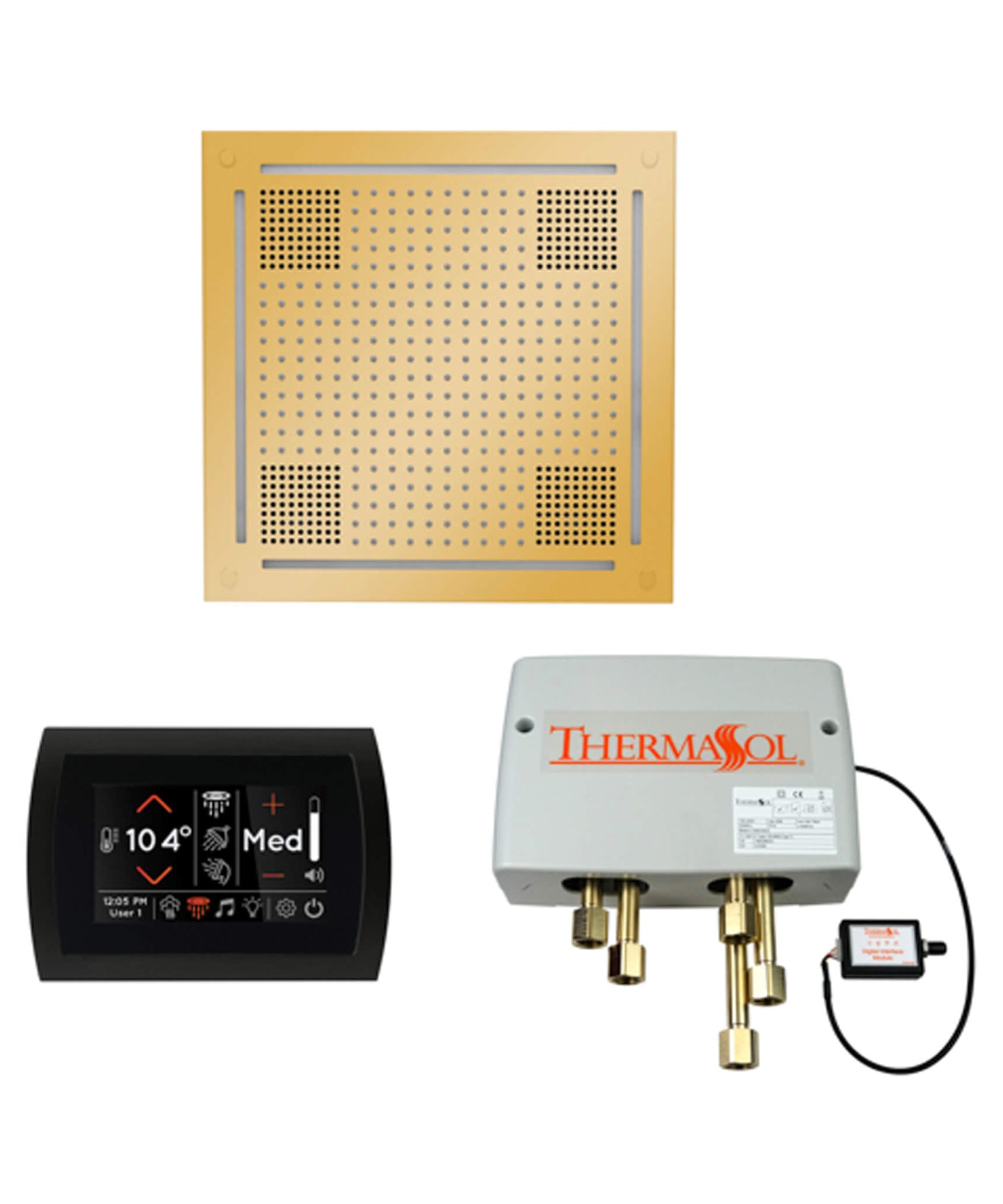 ThermaSol STC & HydroVive Wellness Shower Package With Digital Shower Valve (SAK40716)
