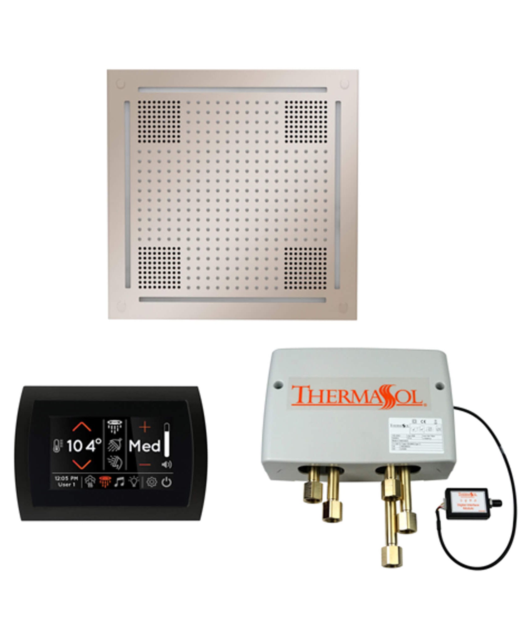 ThermaSol STC & HydroVive Wellness Shower Package With Digital Shower Valve (SAK40716)