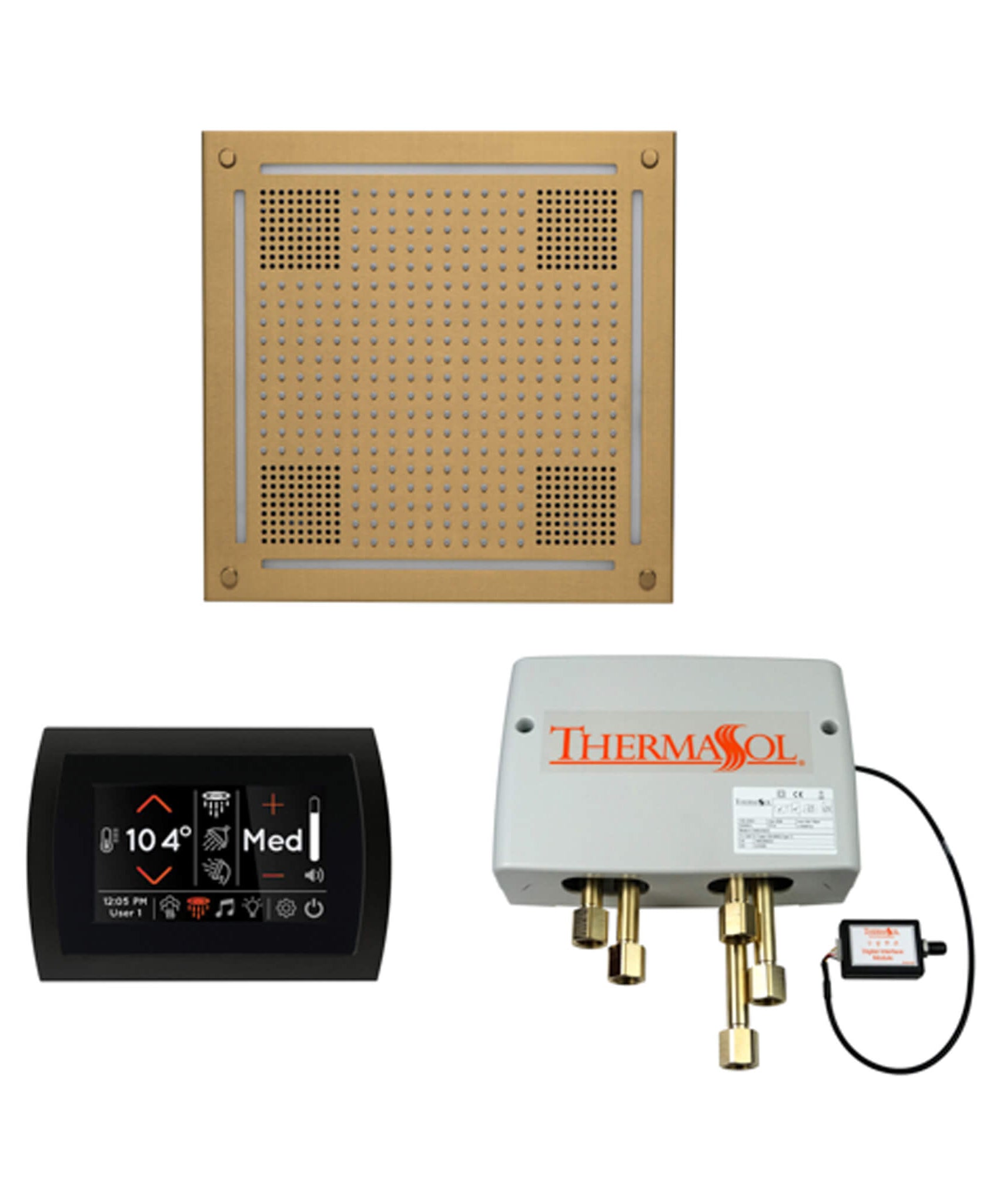 ThermaSol STC & HydroVive Wellness Shower Package With Digital Shower Valve (SAK40716)