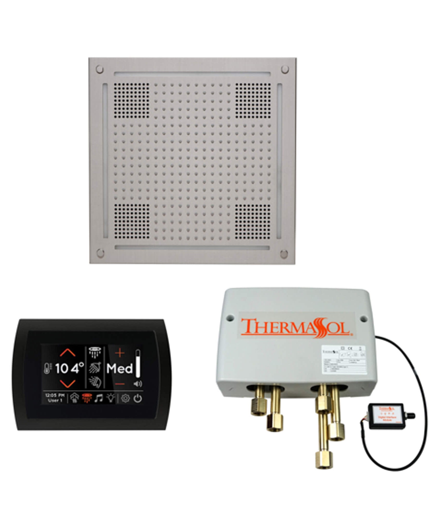 ThermaSol STC & HydroVive Wellness Shower Package With Digital Shower Valve (SAK40716)