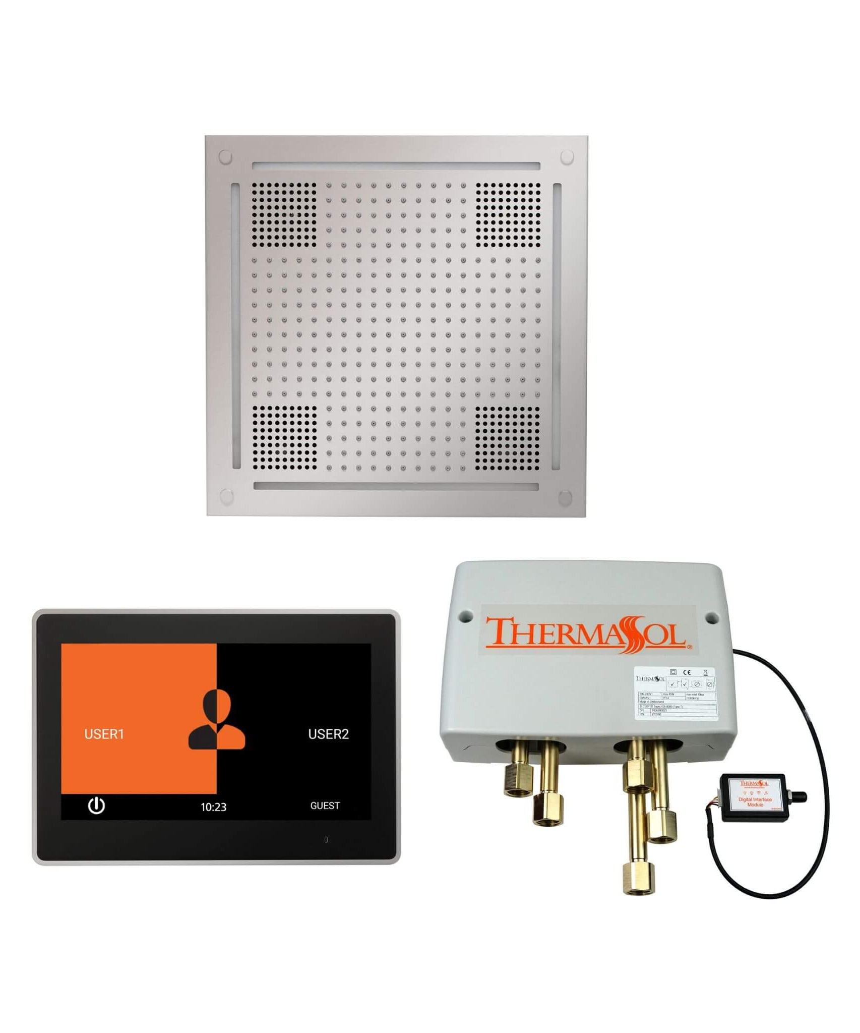 ThermaSol ThermaTouch 10-Inch Shower Control Package With Digital Shower Valve [WHSP10S] (SAK41571)