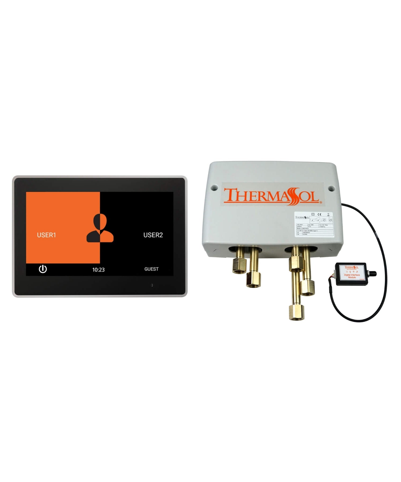 ThermaSol ThermaTouch 10-Inch Polished Nickel Digital Shower Control Package [DSPU-TT10] (SAK56024)