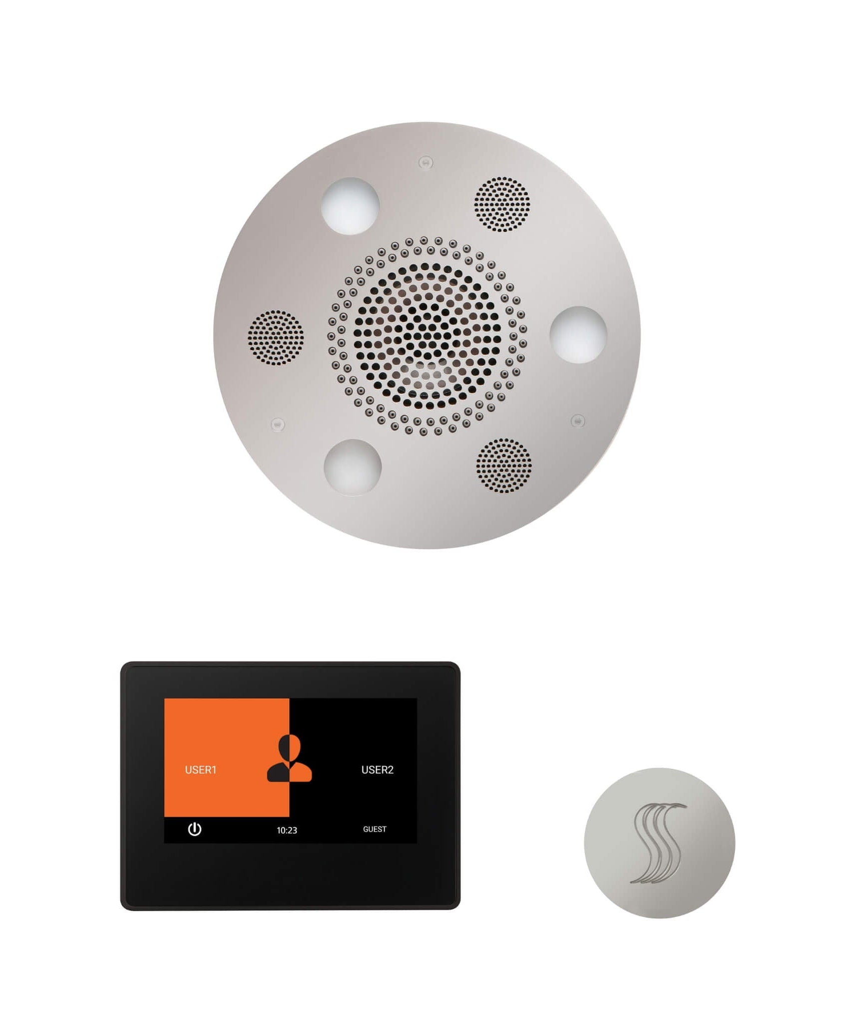 ThermaSol ThermaTouch 7-Inch Wellness Round Steam Control Package [WSTP7R] (SAK92104)