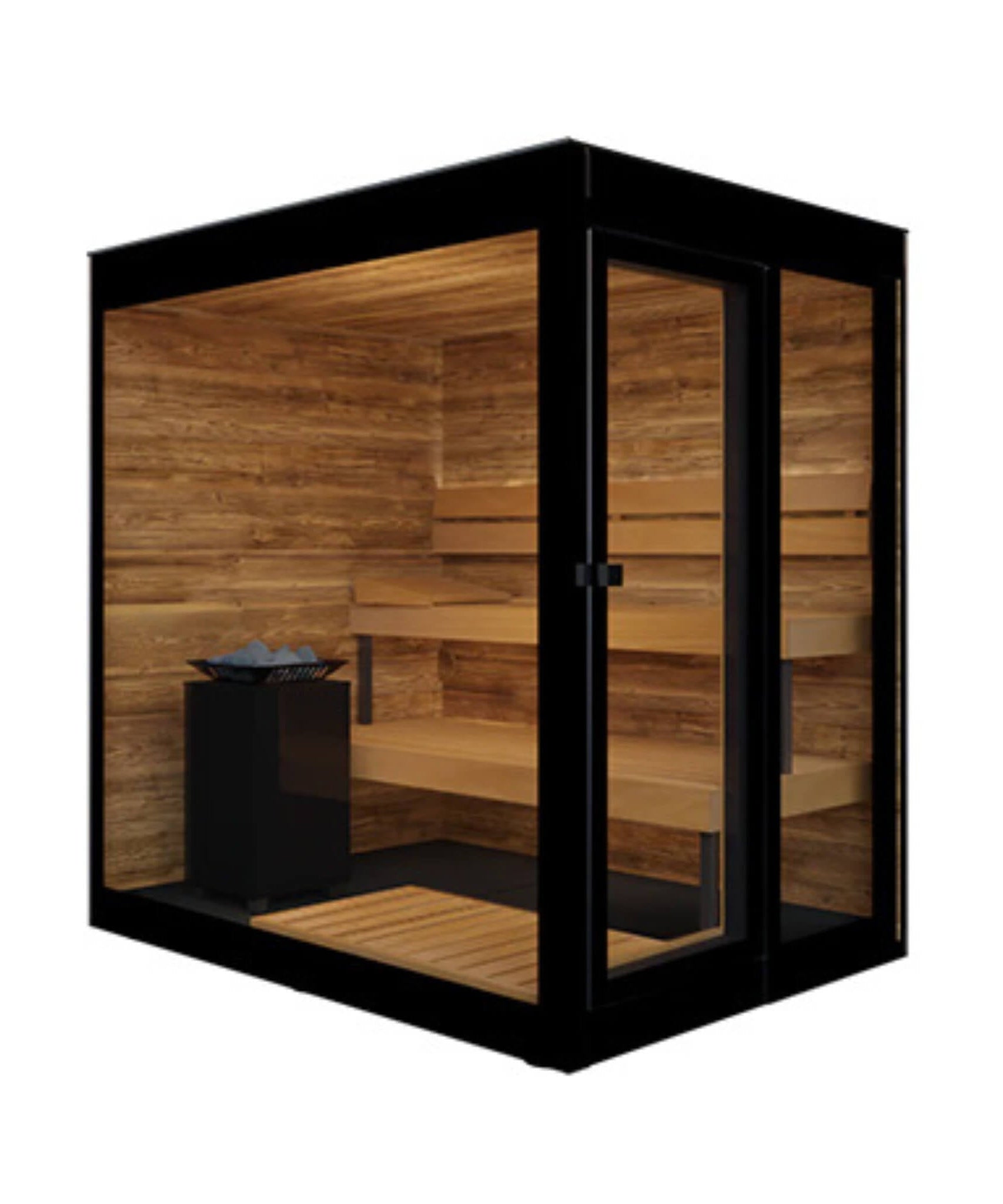 ThermaSol Vera 3-Person Fully-Assembled Outdoor Sauna Cabin [Made-To-Order] [14-VERADL/R] (SAK30752)