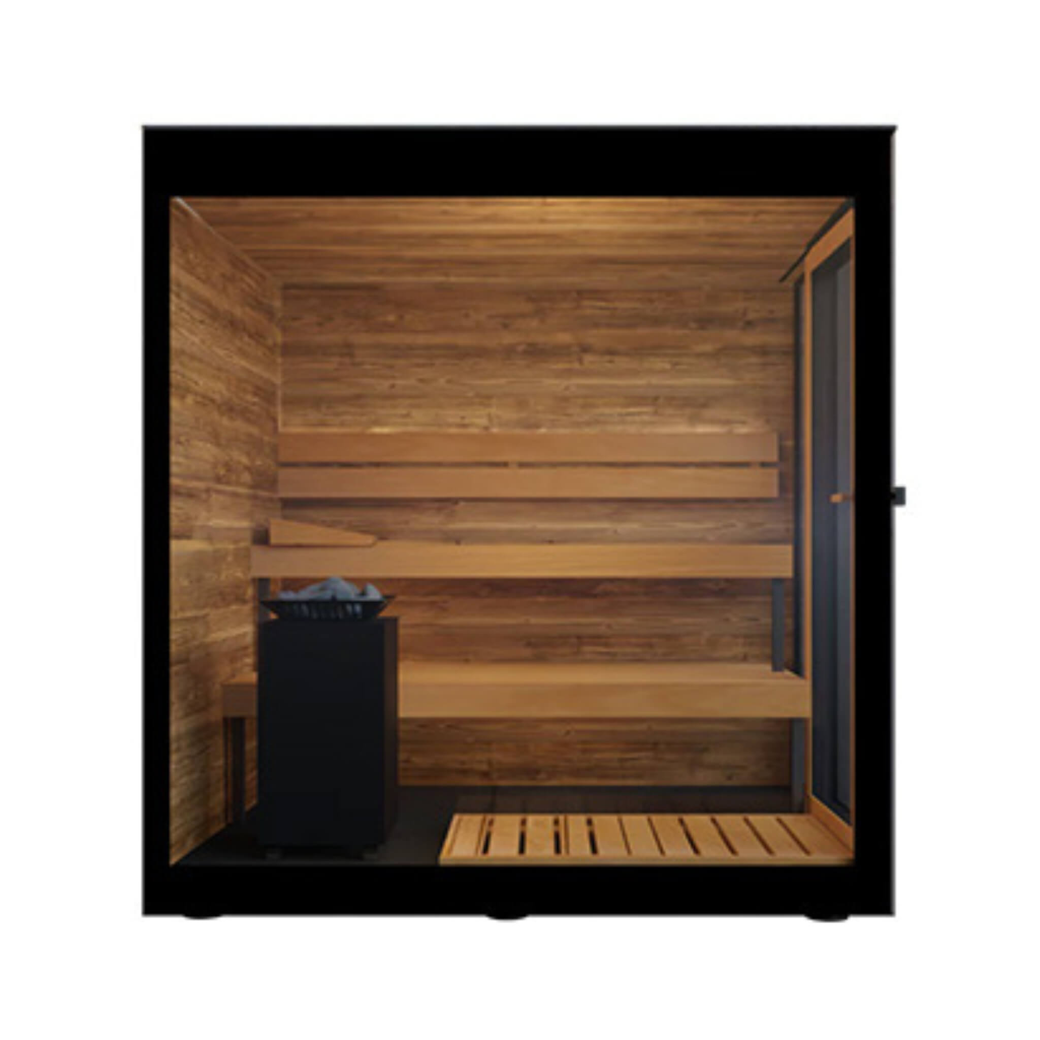 ThermaSol Vera 3-Person Fully-Assembled Outdoor Sauna Cabin [Made-To-Order] [14-VERADL/R] (SAK30752)