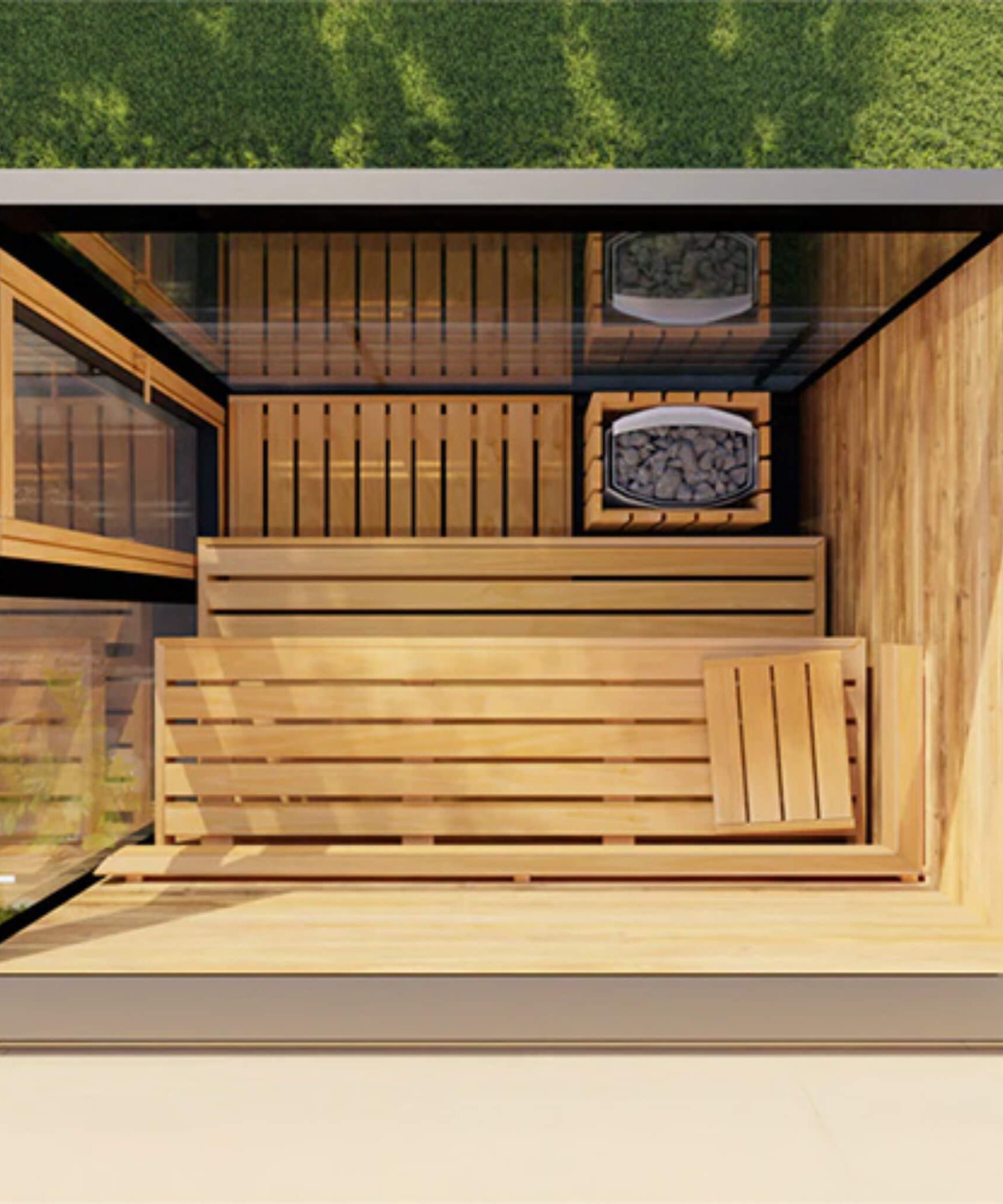 ThermaSol Vera 3-Person Fully-Assembled Outdoor Sauna Cabin [Made-To-Order] [14-VERADL/R] (SAK30752)
