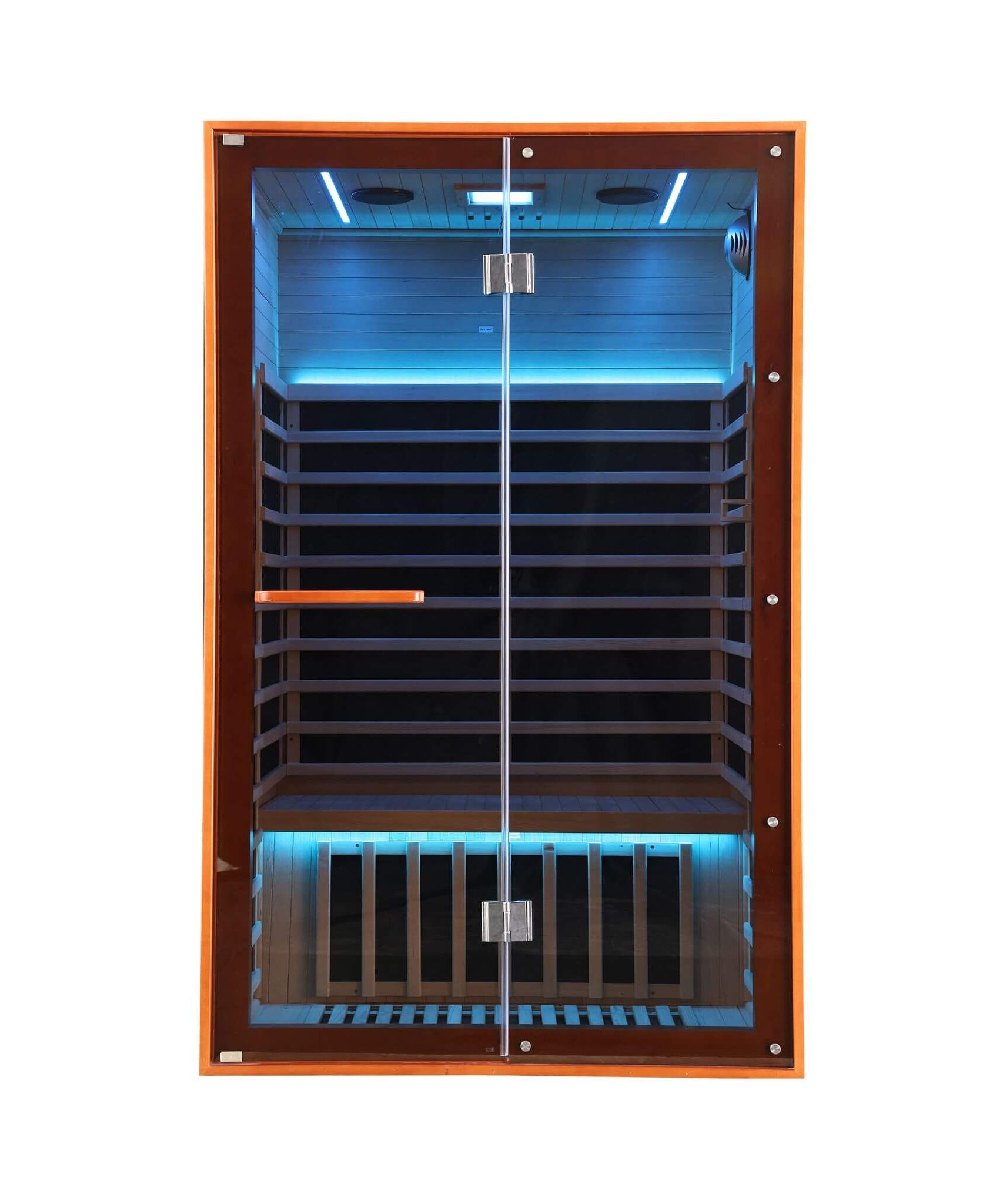 Thermora Fontaine 2-Person Luxury Canadian Hemlock Infrared Sauna With Glass Front (SAK97216)