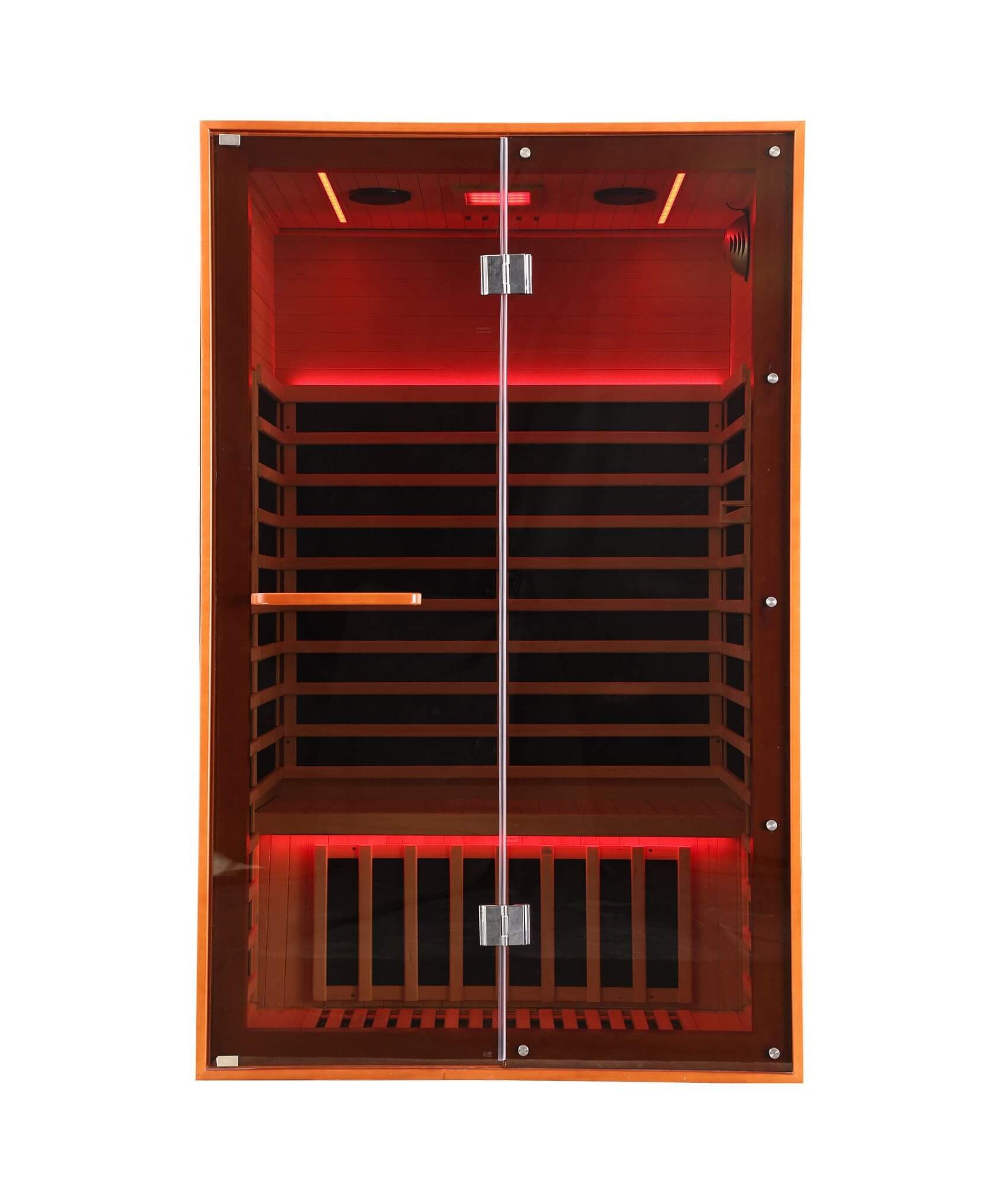 Thermora Fontaine 2-Person Luxury Canadian Hemlock Infrared Sauna With Glass Front (SAK97216)