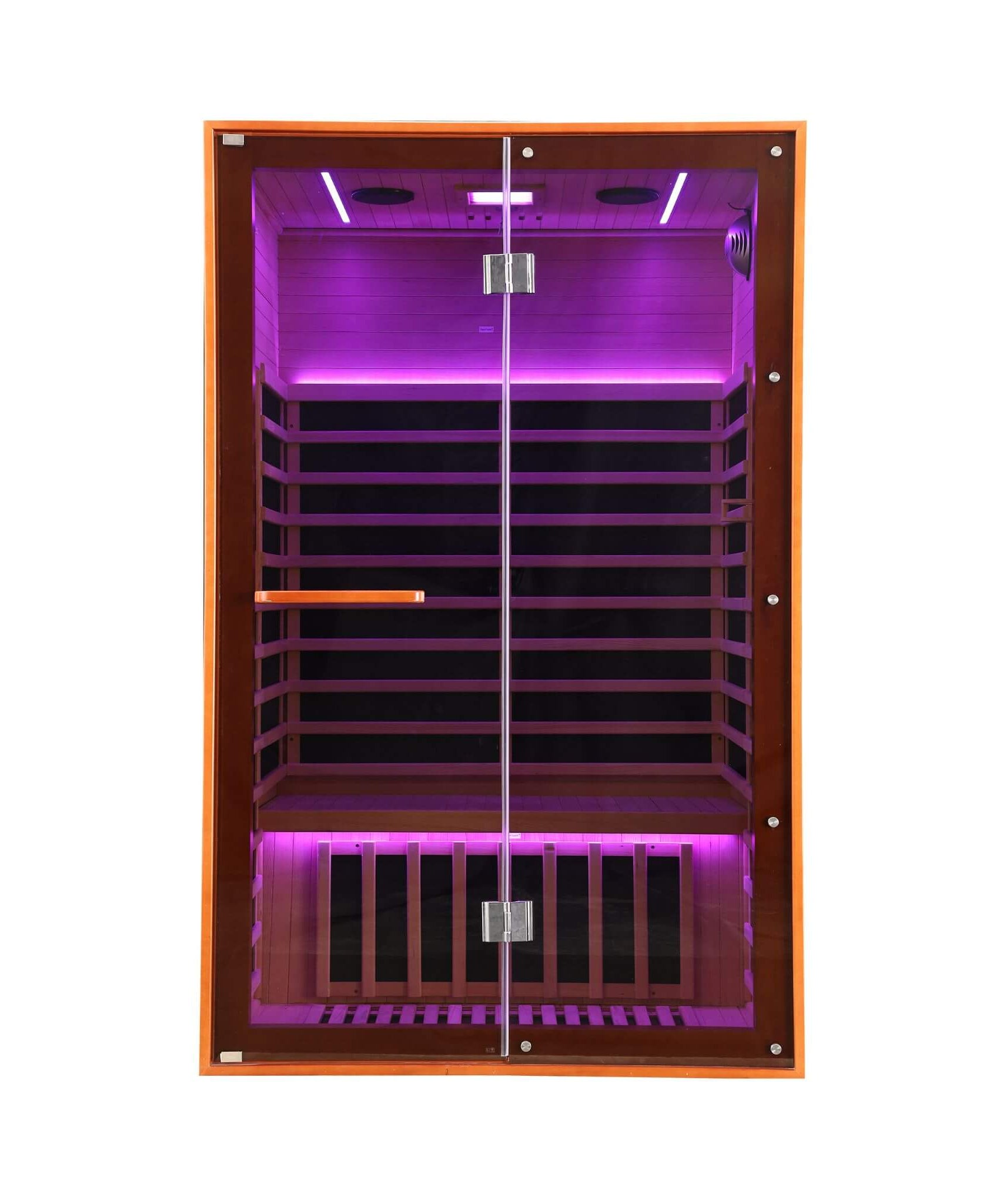 Thermora Fontaine 2-Person Luxury Canadian Hemlock Infrared Sauna With Glass Front (SAK97216)