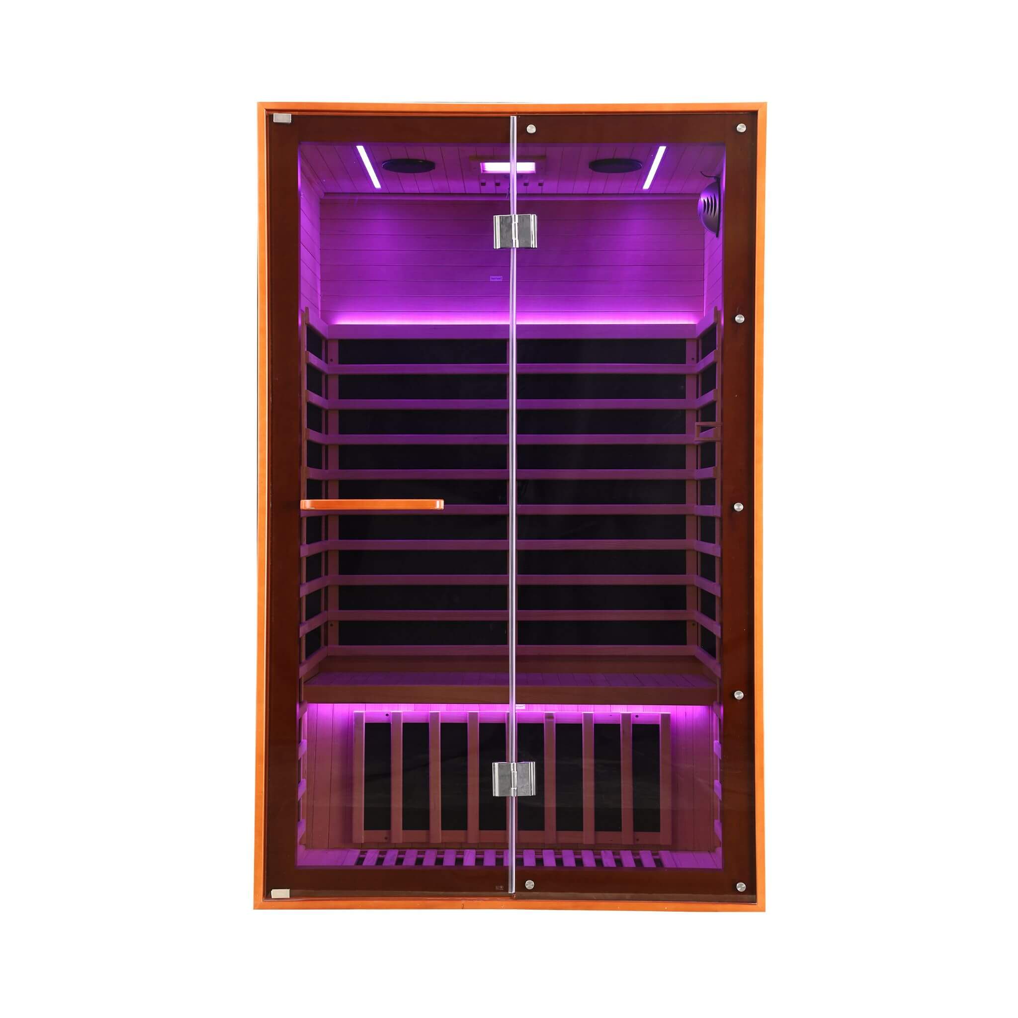 Thermora Fontaine 2-Person Luxury Canadian Hemlock Infrared Sauna With Glass Front (SAK97216)