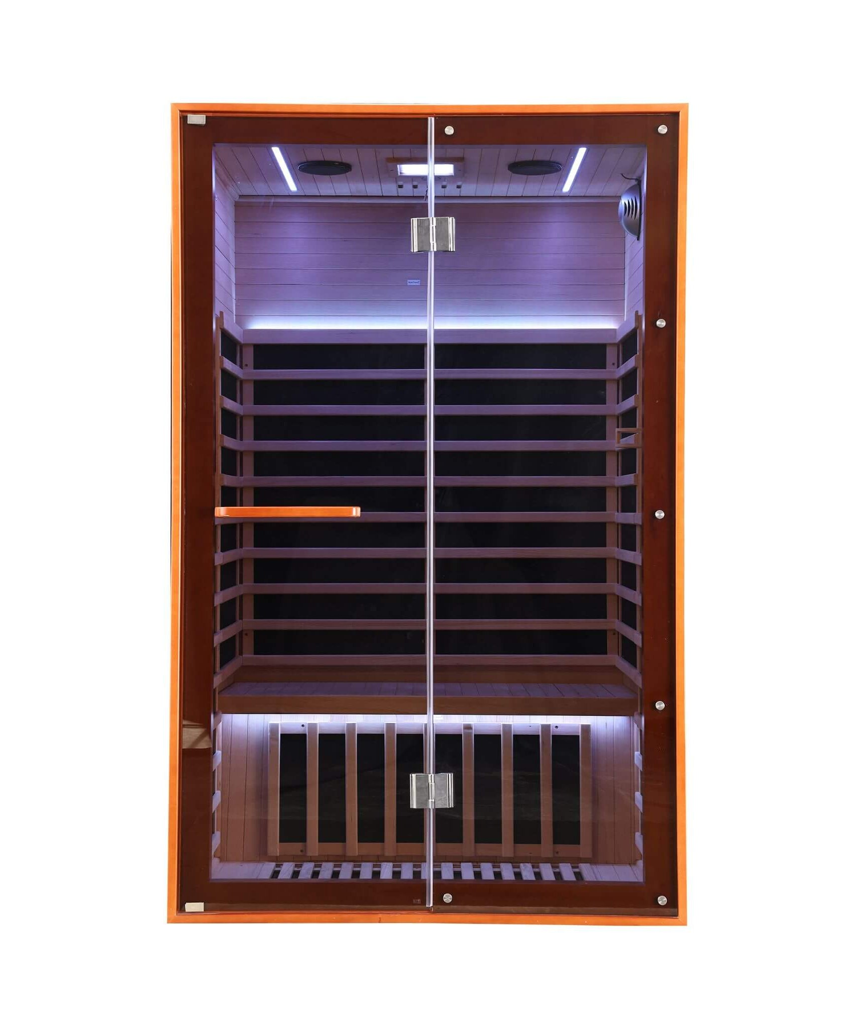 Thermora Fontaine 2-Person Luxury Canadian Hemlock Infrared Sauna With Glass Front (SAK97216)