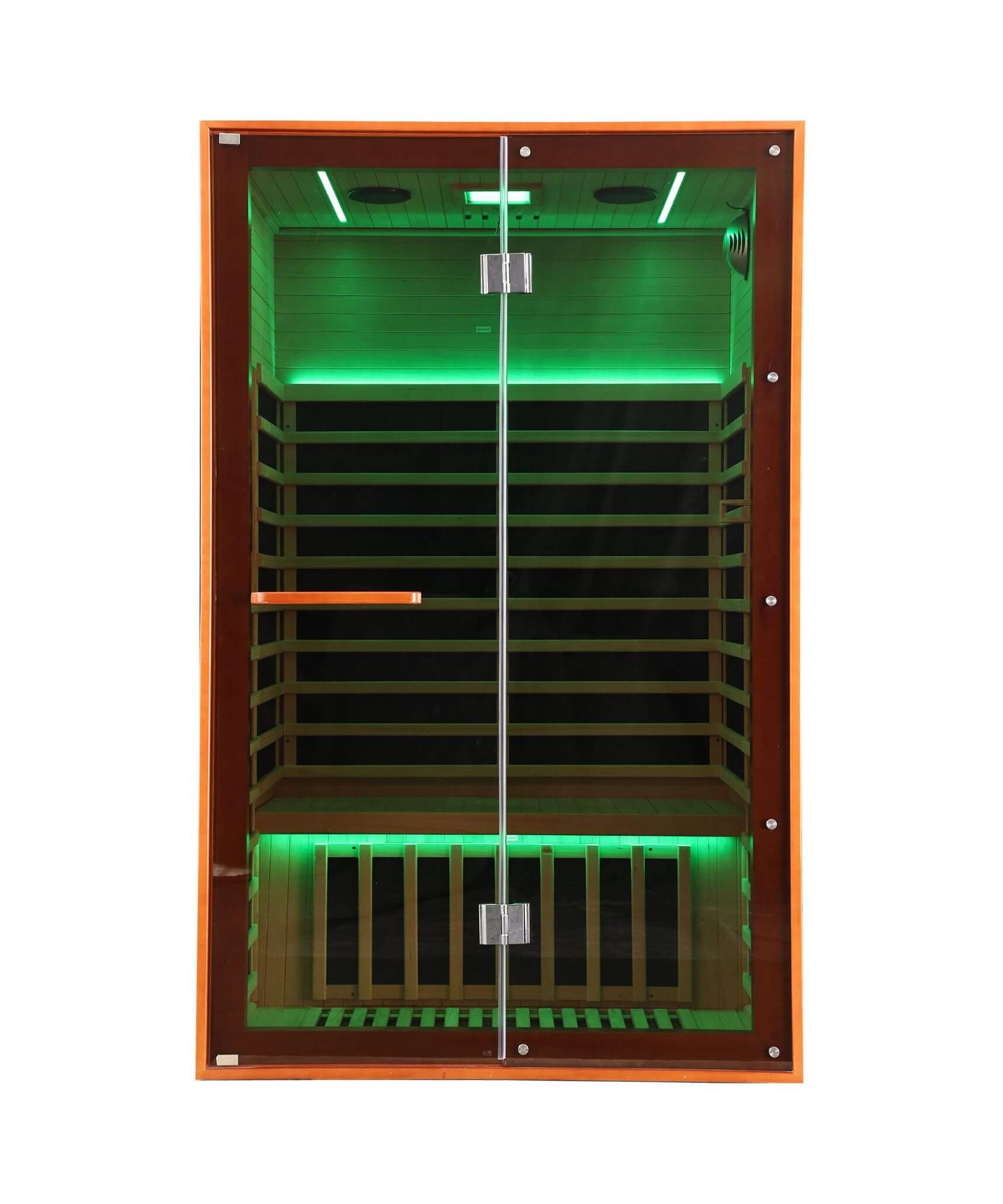 Thermora Fontaine 2-Person Luxury Canadian Hemlock Infrared Sauna With Glass Front (SAK97216)