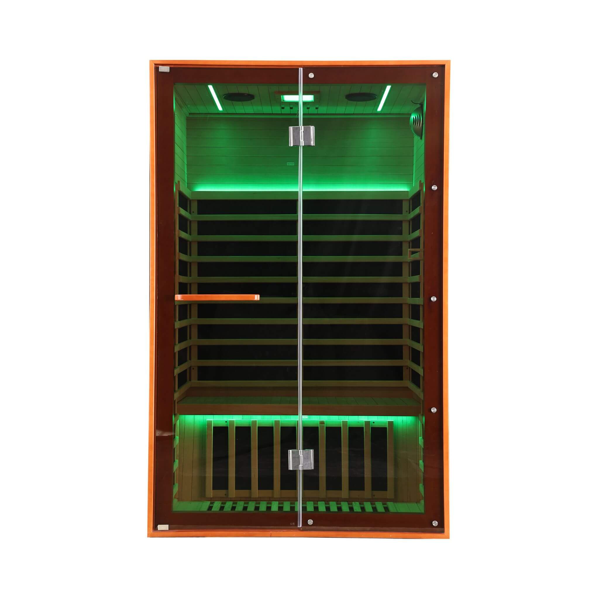 Thermora Fontaine 2-Person Luxury Canadian Hemlock Infrared Sauna With Glass Front (SAK97216)