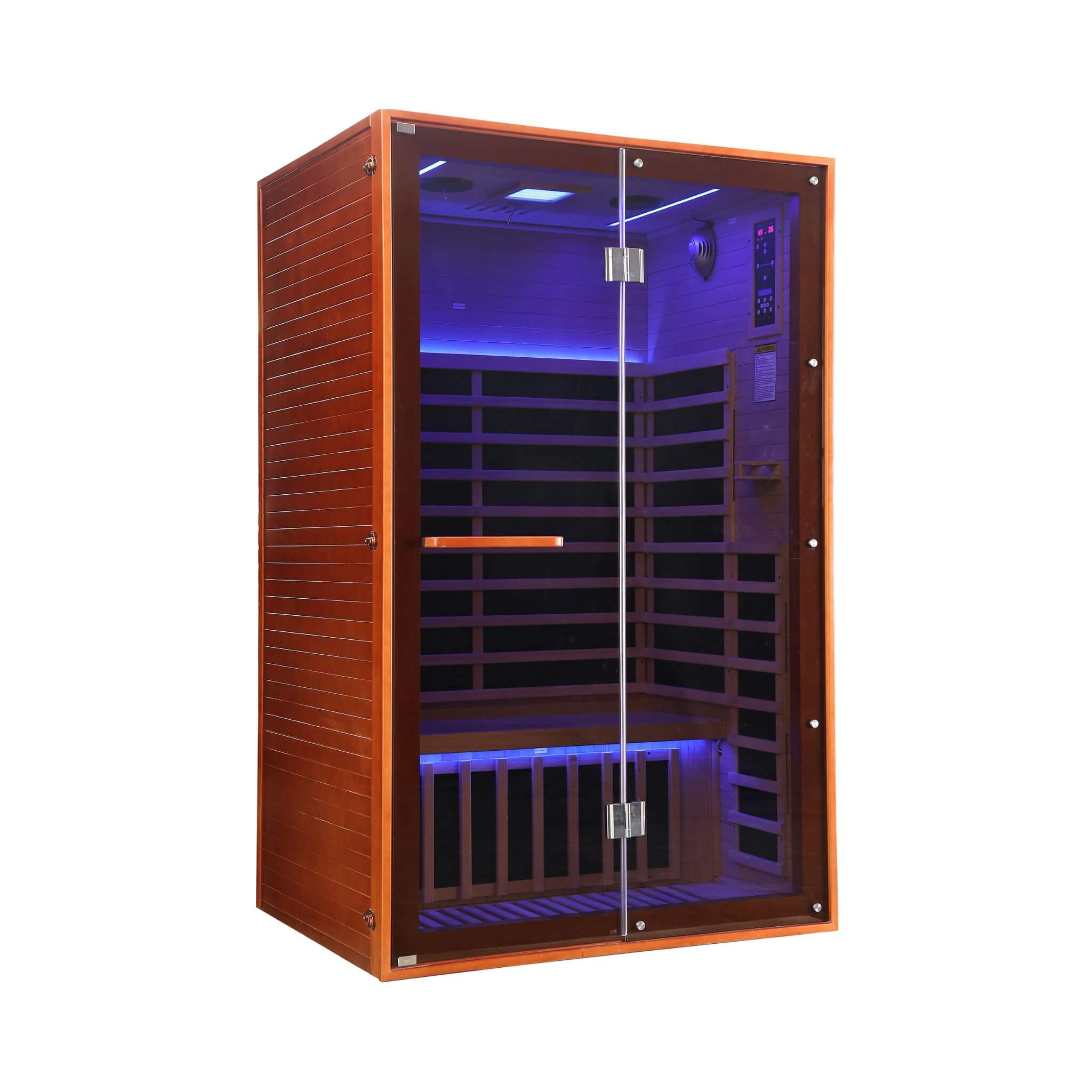 Thermora Fontaine 2-Person Luxury Canadian Hemlock Infrared Sauna With Glass Front (SAK97216)