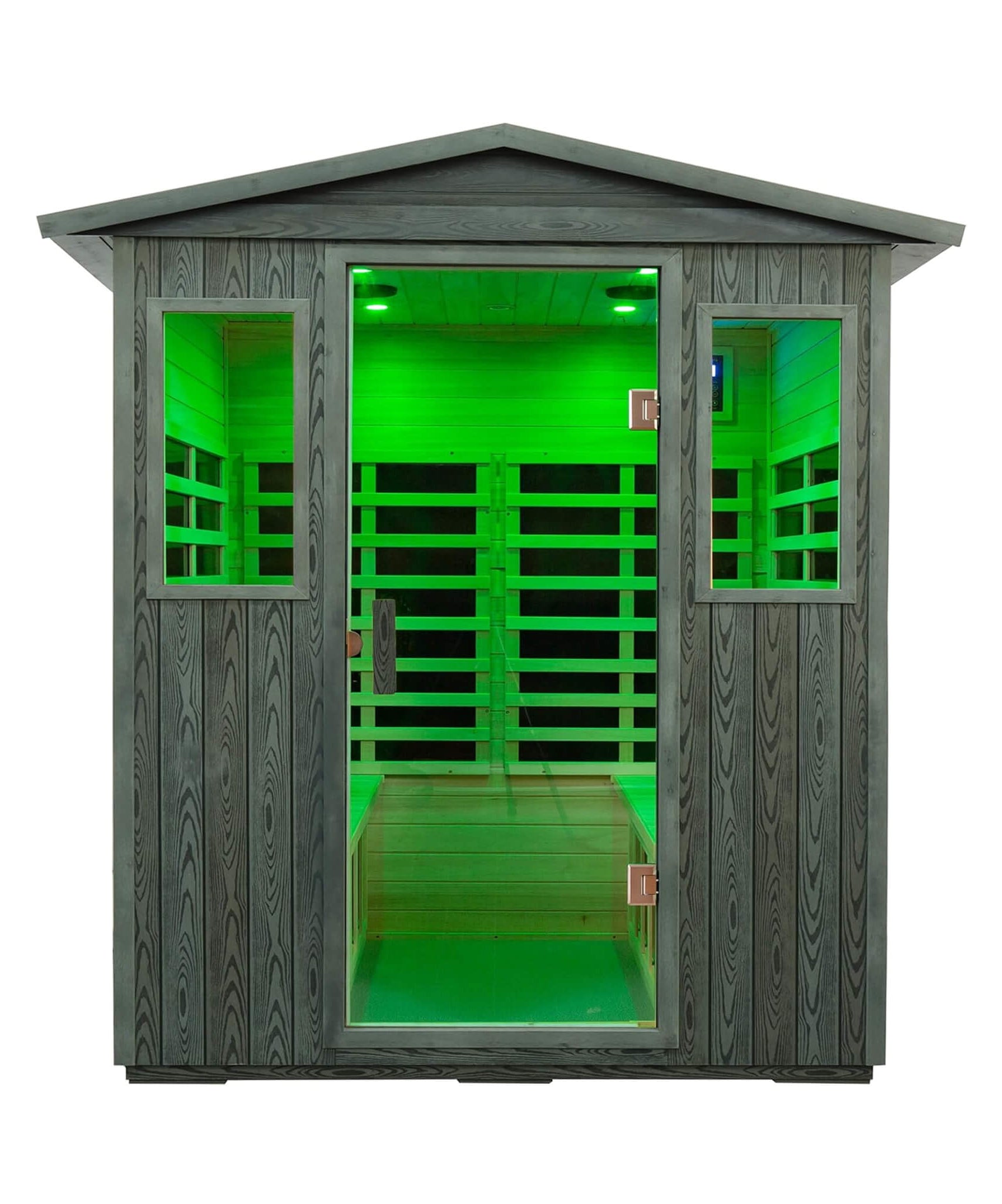 Thermora Eterna 4-Person Full-Spectrum Low EMF Carbonized Composite Infrared Sauna Room With Bluetooth Speakers (SAK70182)