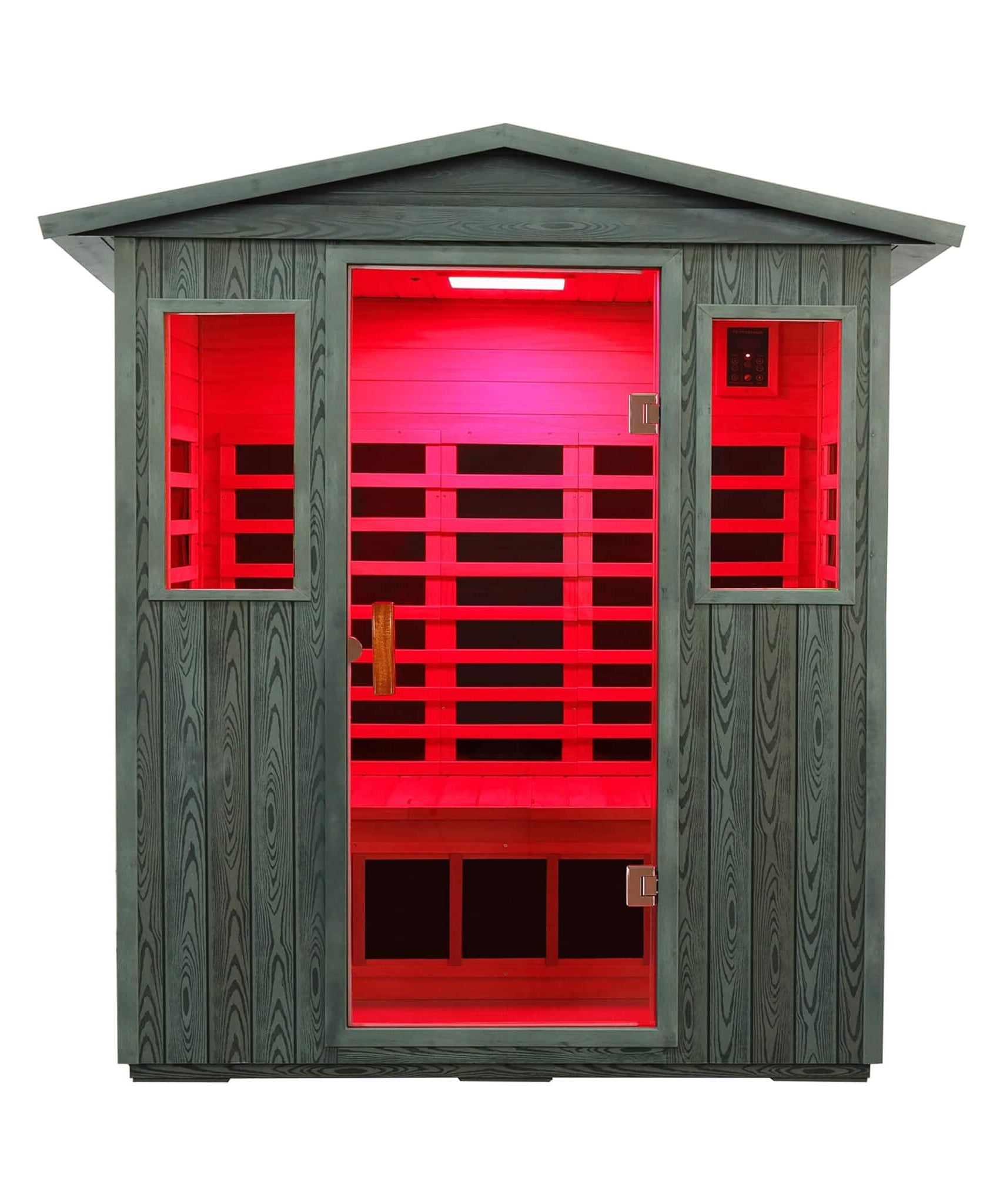 Thermora Nivea 3-Person Full-Spectrum Low EMF Carbonized Composite Infrared Sauna Room With Bluetooth Speakers (SAK85120)