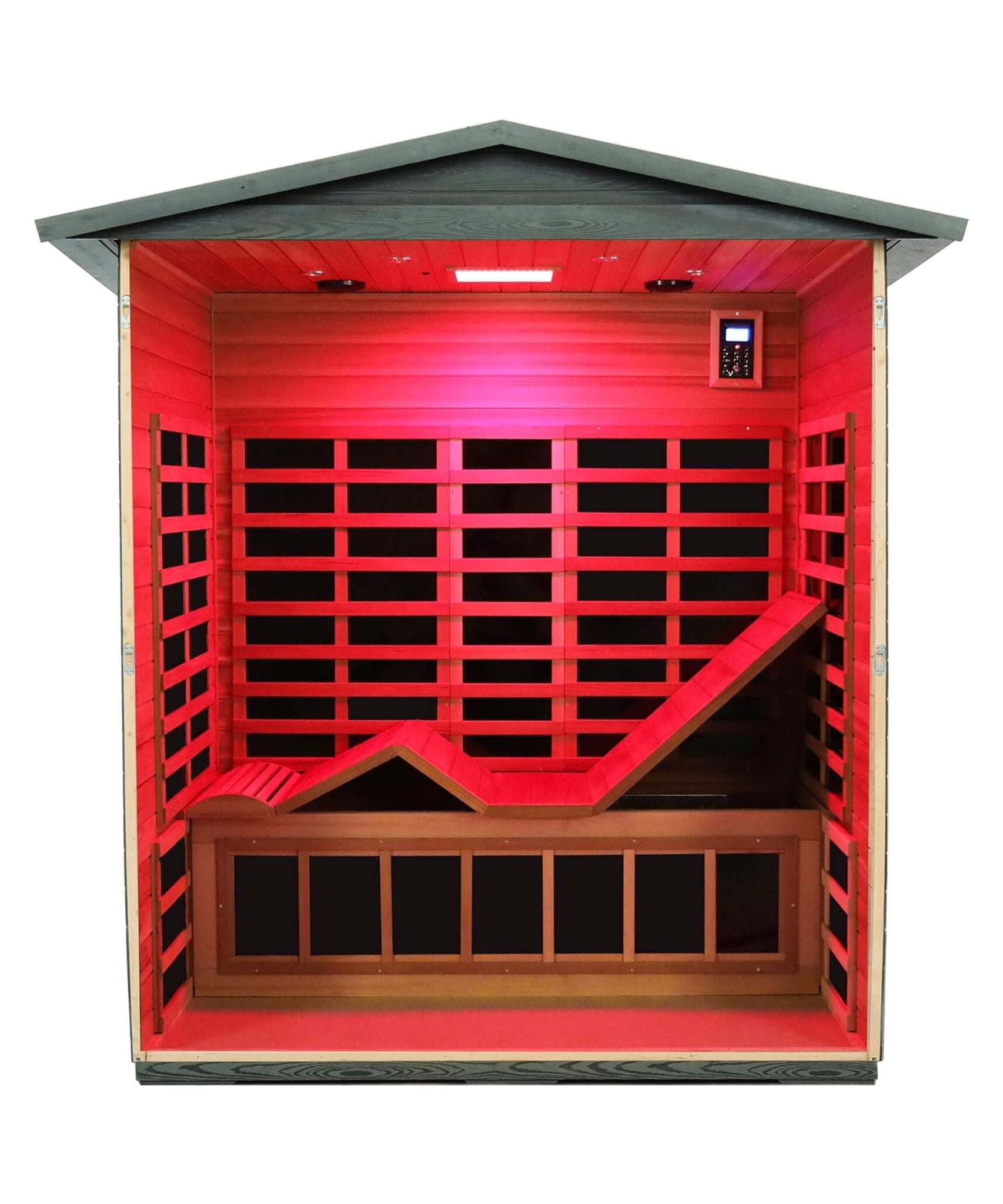 Thermora Nivea 3-Person Full-Spectrum Low EMF Carbonized Composite Infrared Sauna Room With Bluetooth Speakers (SAK85120)