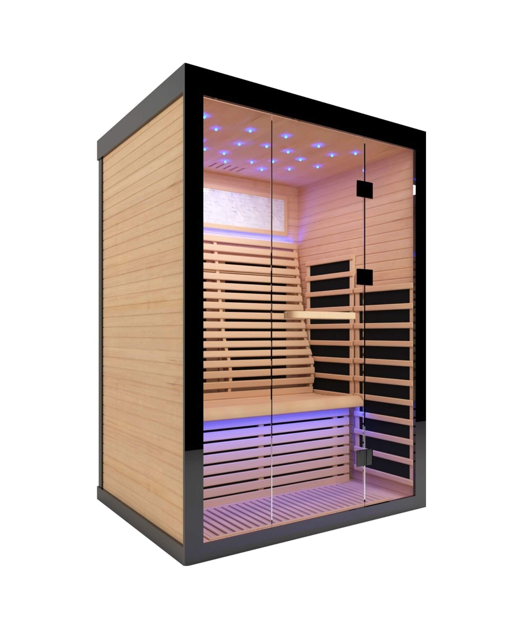 Thermora Vapor Luxury 2-Person Canadian Hemlock Wood Far Infrared Home Sauna (SAK56874)