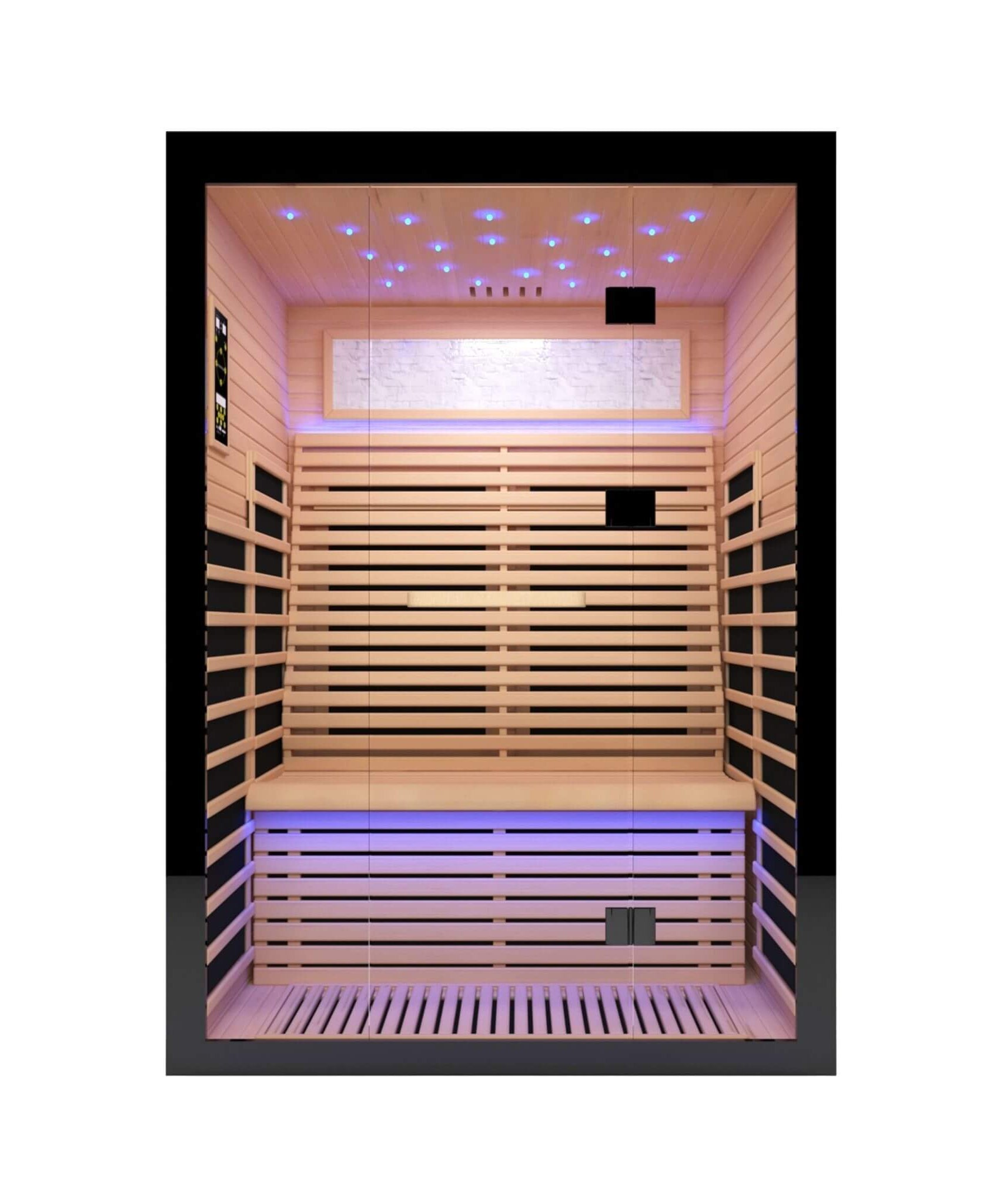 Thermora Vapor Luxury 2-Person Canadian Hemlock Wood Far Infrared Home Sauna (SAK56874)