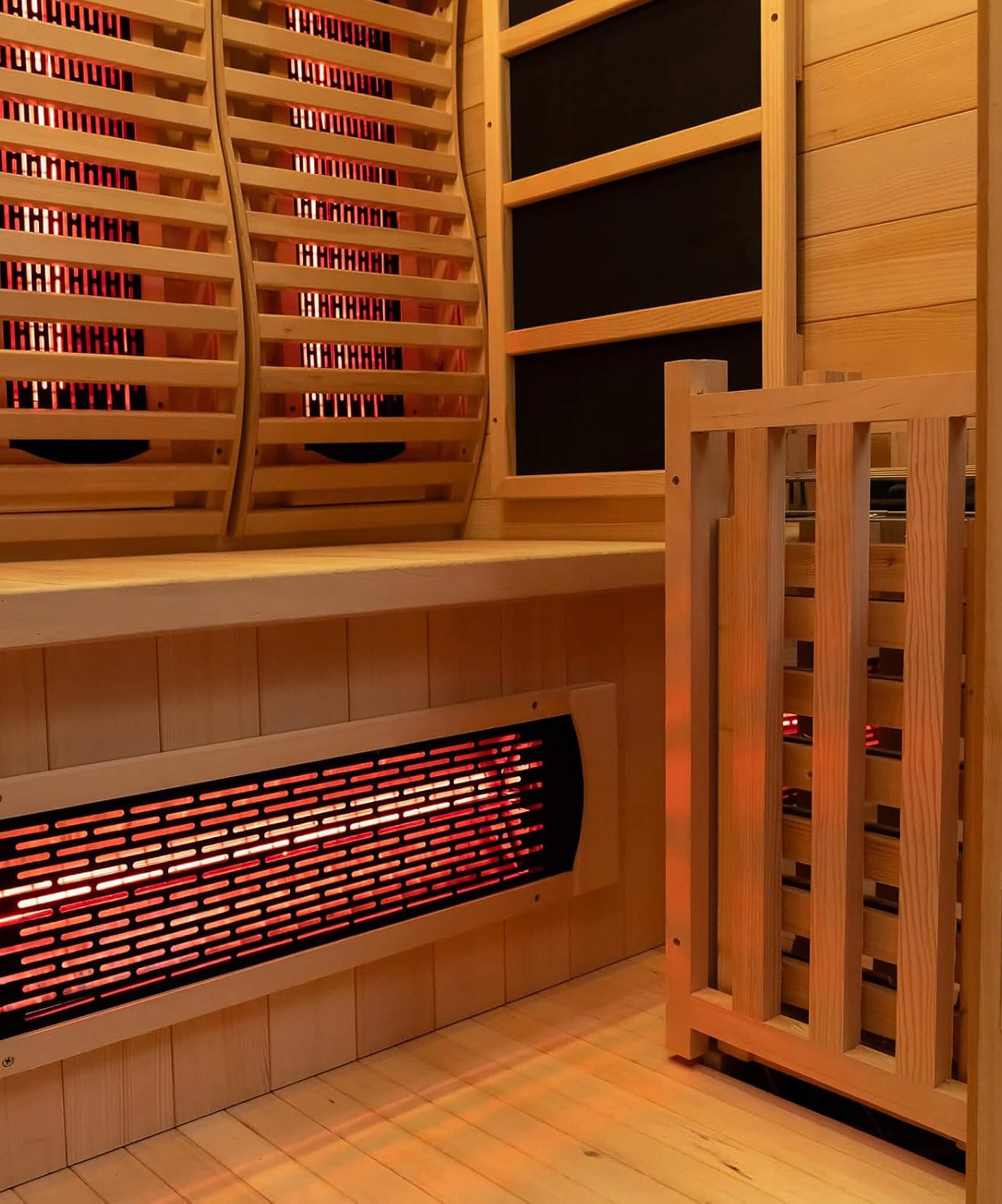 Rövia Luma 2-Person Indoor Hybrid Sauna Room With Infrared And 3.5KW Steam Heater [Made-To-Order] (SAK83750)