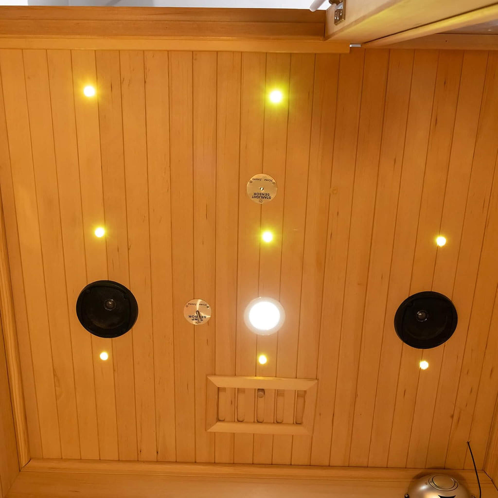 Rövia Luma 2-Person Indoor Hybrid Sauna Room With Infrared And 3.5KW Steam Heater [Made-To-Order] (SAK83750)
